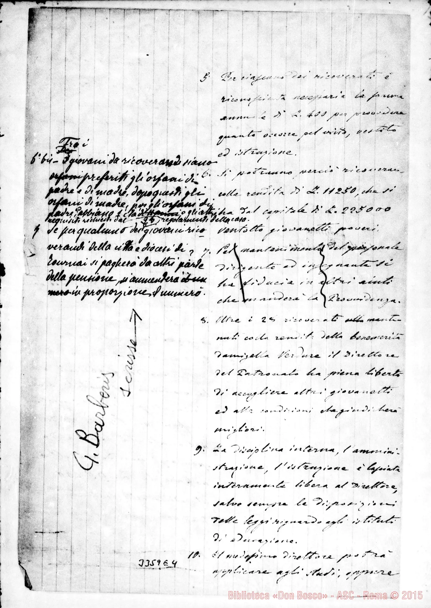 Fotogramma E 4 — M.lle Aglaé Colette Verdure: convenzione per un orfanotrofio. Tournai, 15-04-1889. All. copie E traduzione.