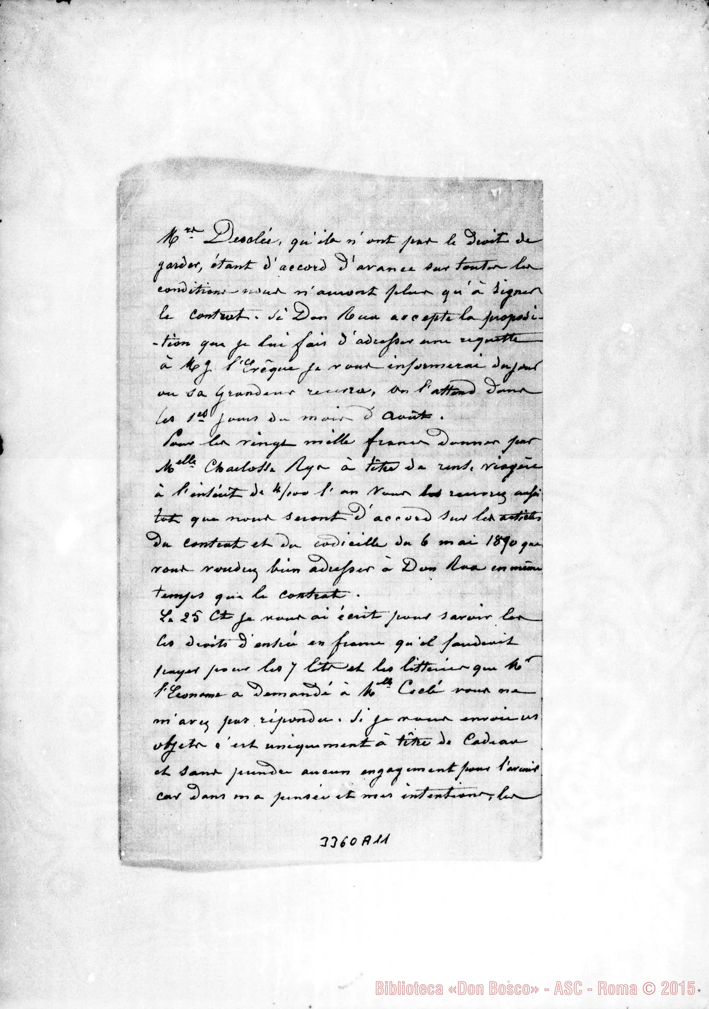 Fotogramma A 11 — M.lle Verdure-Don Bologna. Tournai, 31-07-1890