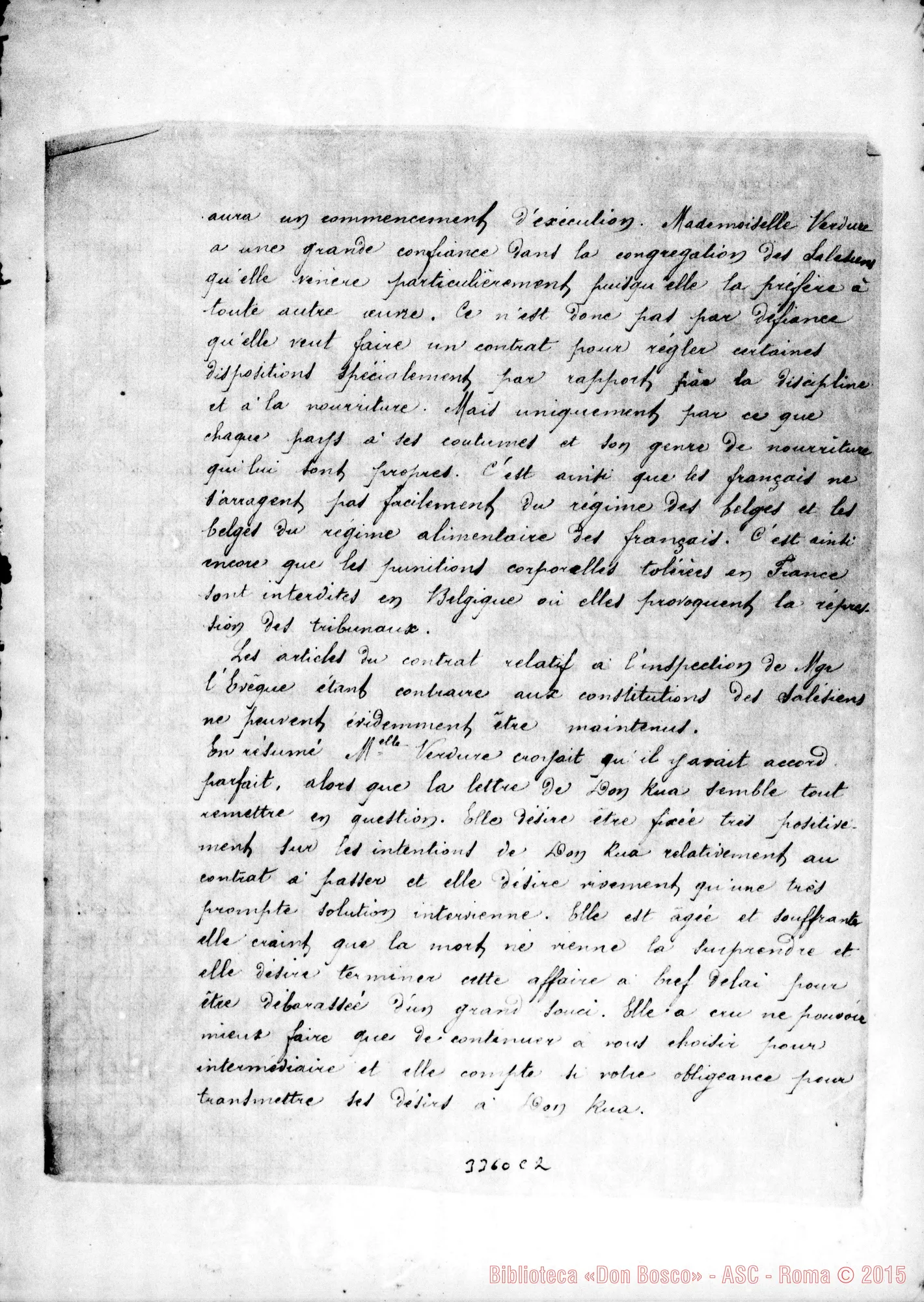 Fotogramma C 2 — Gustavo Lechien-Monsieur l’Abbé. Copia di lettera