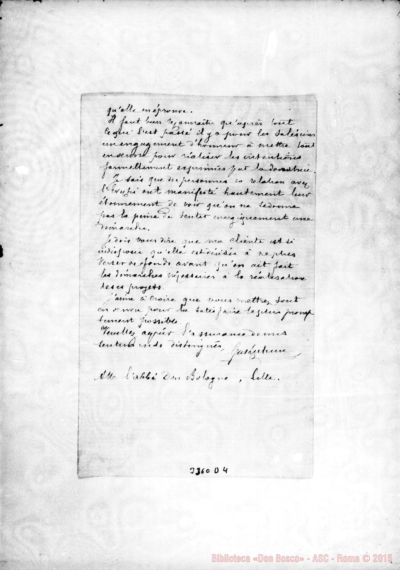 Fotogramma D 4 — Gustavo Lechien-Monsieur l’Abbé. Tournai, 23-12-1890