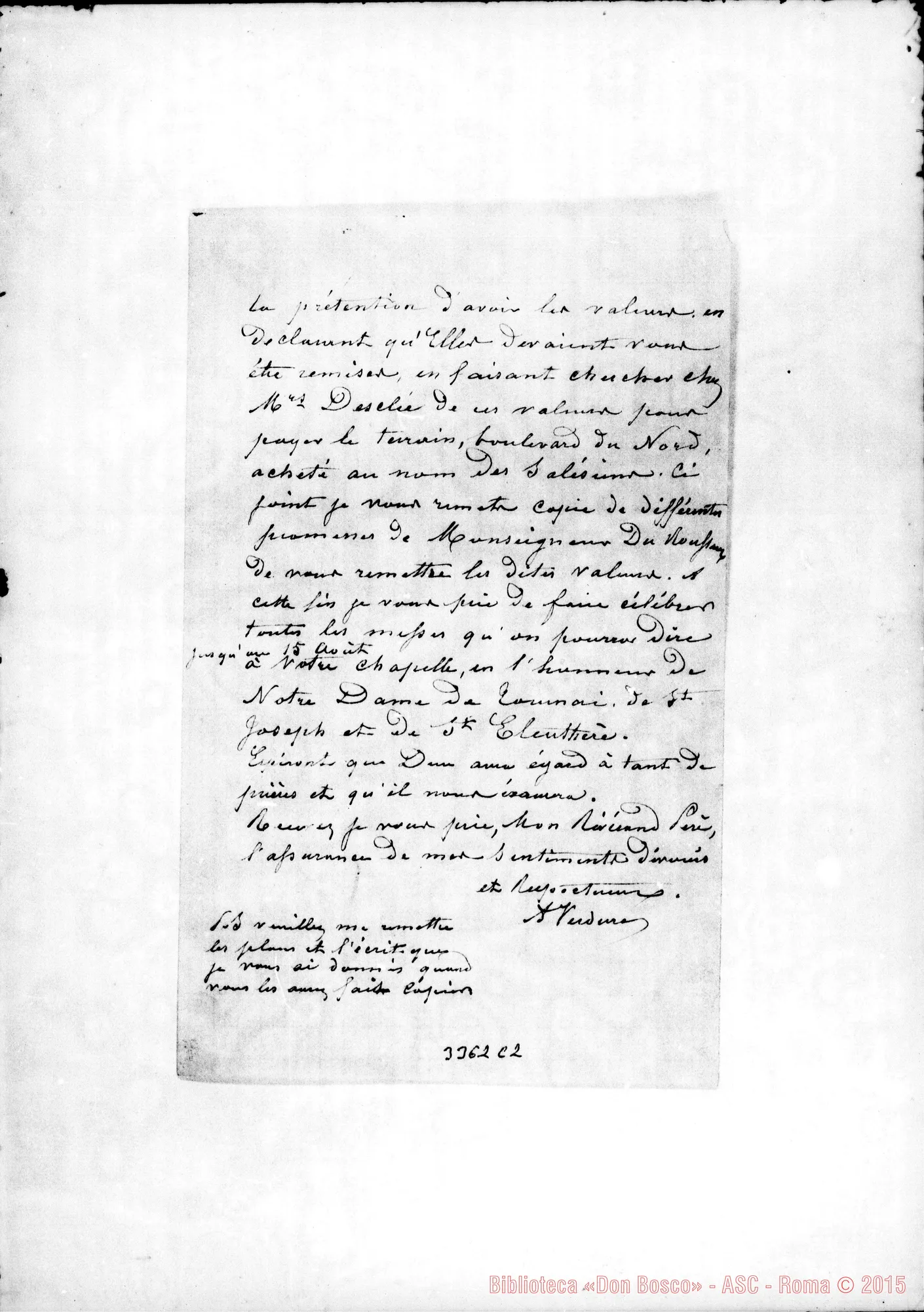 Fotogramma C 2 — M.lle Verdure-Révérend Père. Tournai, 31-07-1892