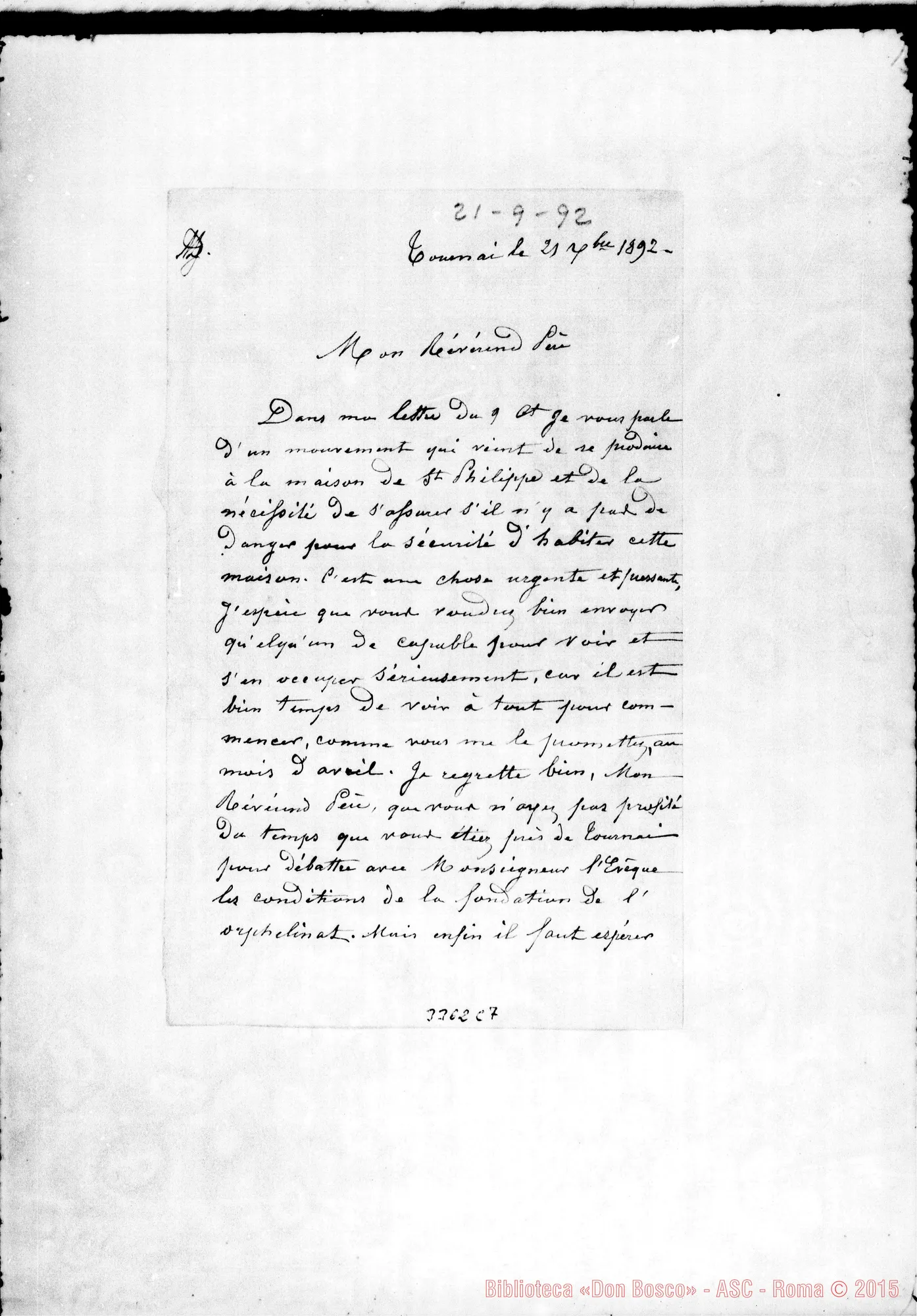 Fotogramma C 7 — M.lle Verdure-Révérend Père. Tournai, 21-09-1892