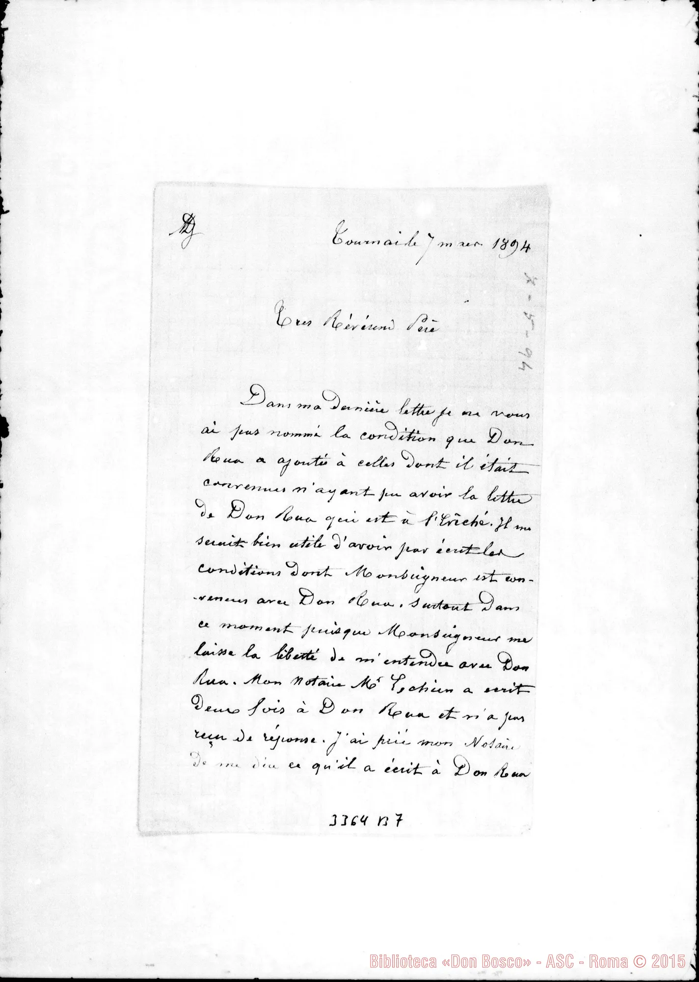Fotogramma B 7 — M.lle Verdure-Révérend Père. Tournai, 7-05-1894