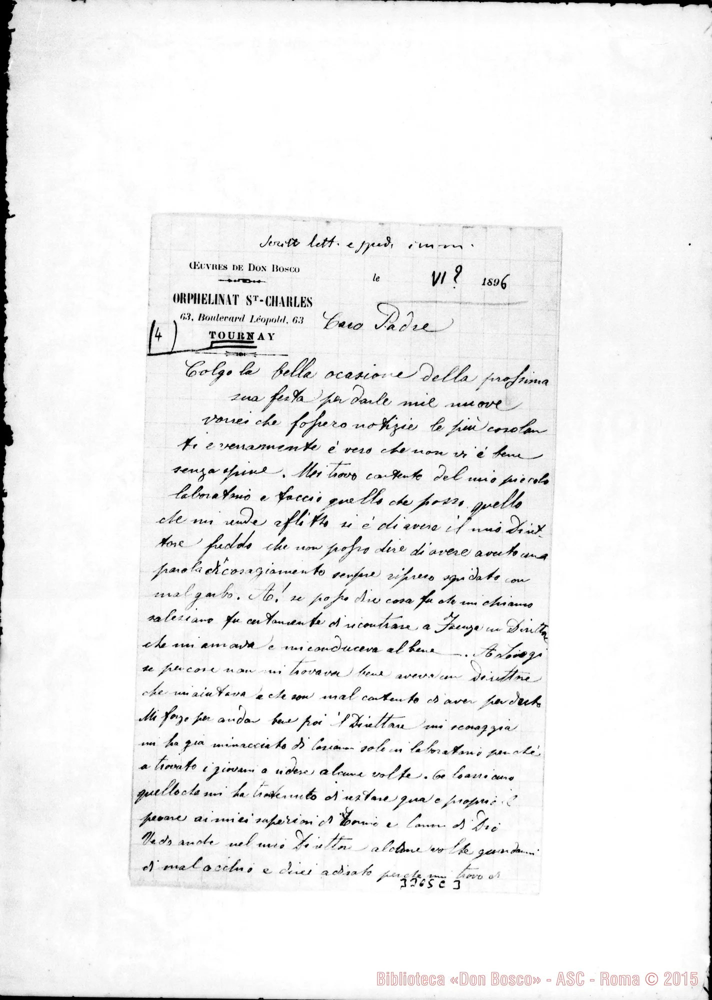 Fotogramma C 3 — Coad. Capucci Matteo-Caro Padre. Tournai, giugno 1896