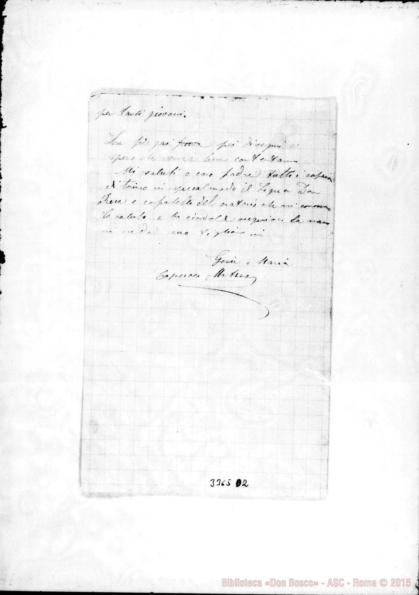 Fotogramma D 2 — Sig. Capucci E Don Ronchail-Don Lazzero. Dicembre 1896