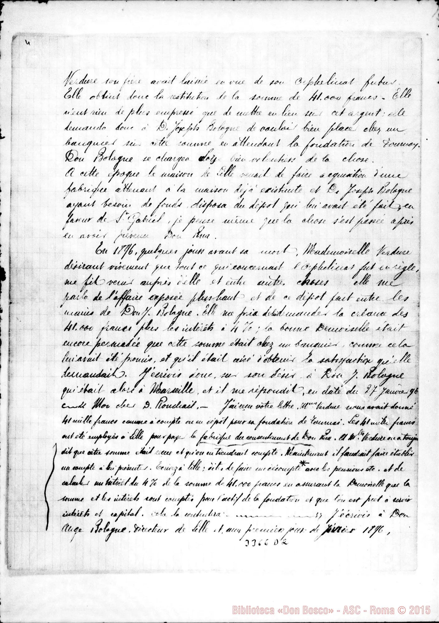 Fotogramma D 2 — Don Albino Ronchail: notizie sulla casa di Tournai, il 18-04-1902