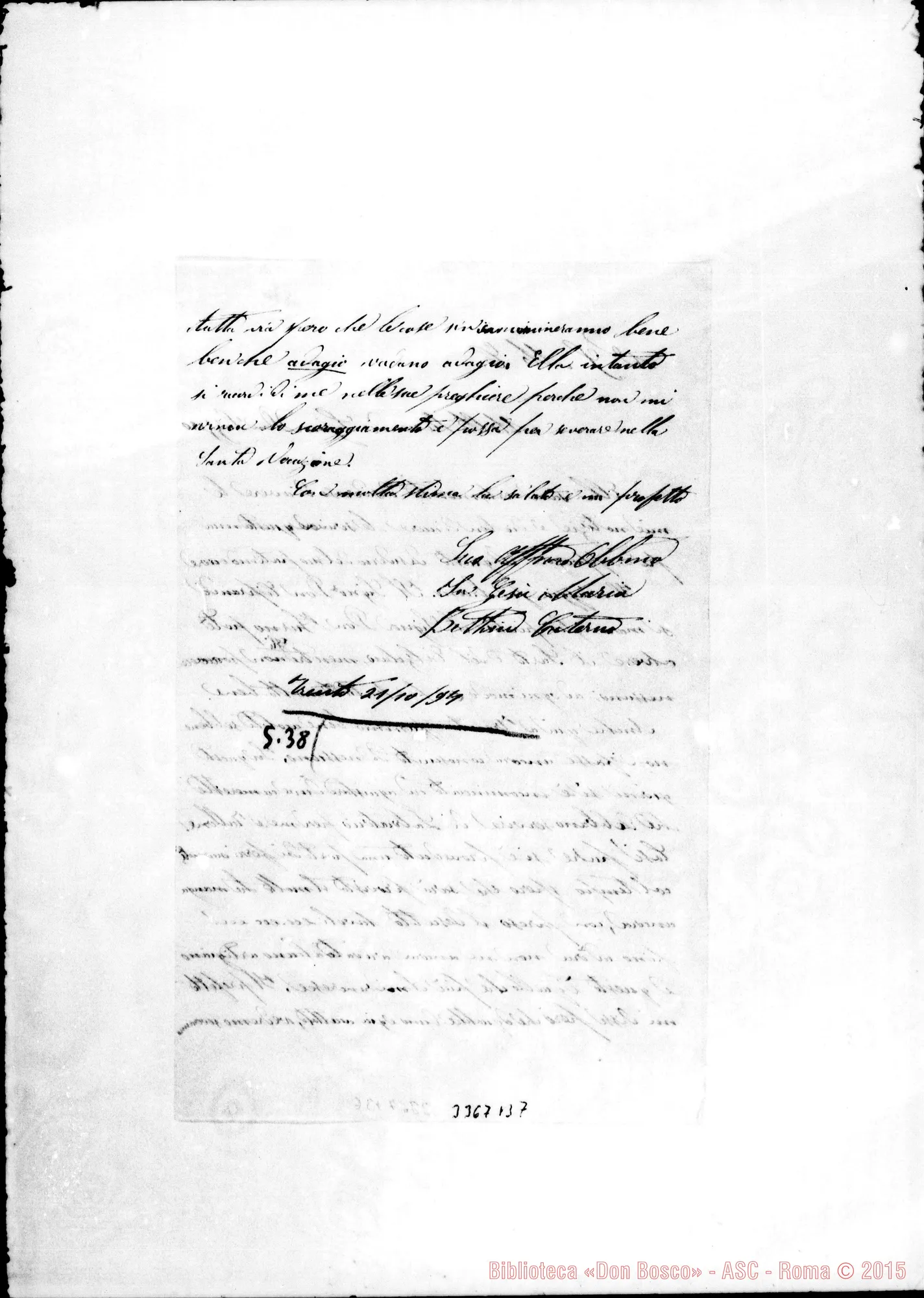 Fotogramma B 7 — Bettini Caterno-Don Lazzero. Trento, 21-10-1894