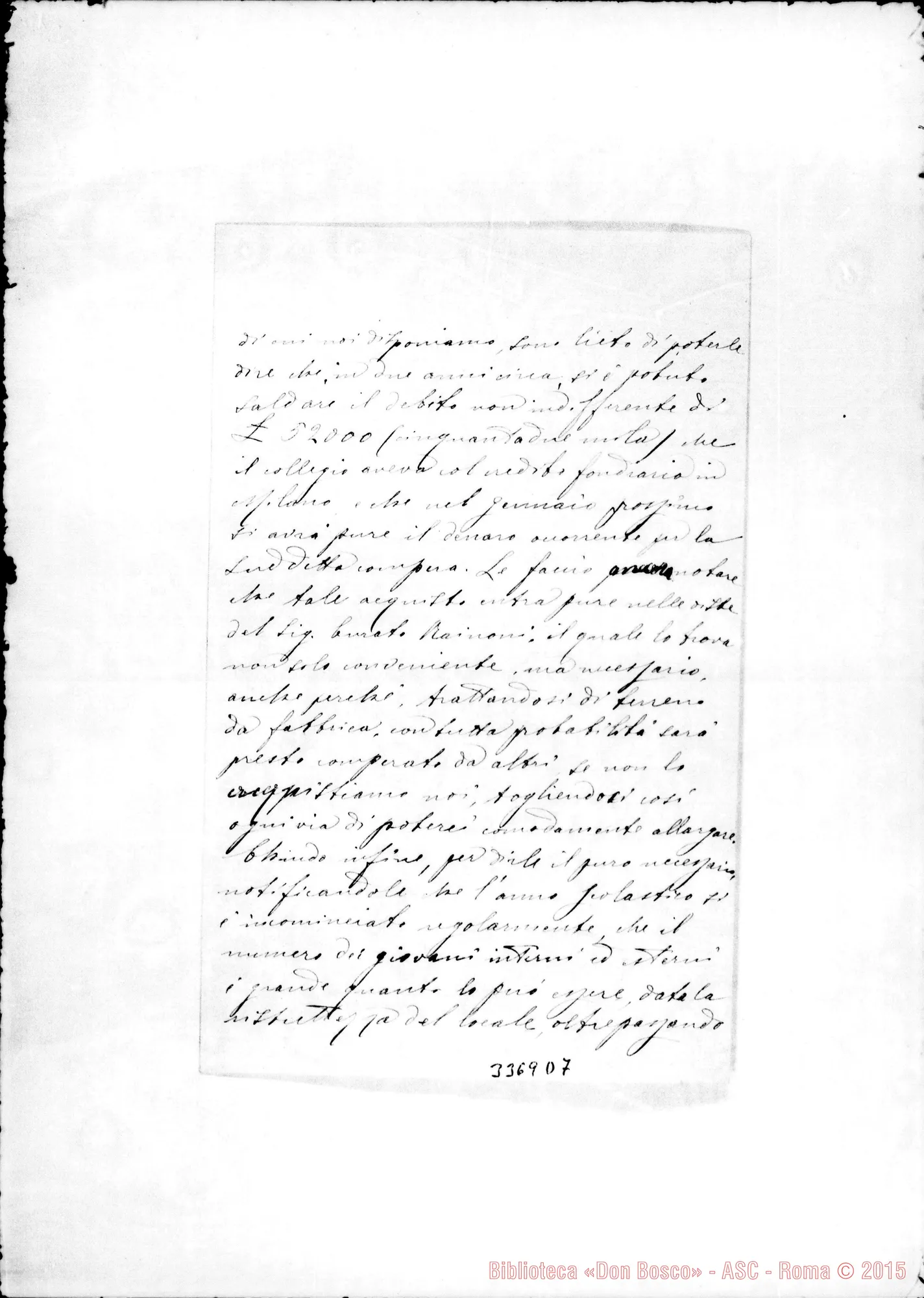 Fotogramma D 7 — Don Giov. Batt. Mazzetti-Rev.mo Padre, il 29-10-1902 Autogr. Rinaldi