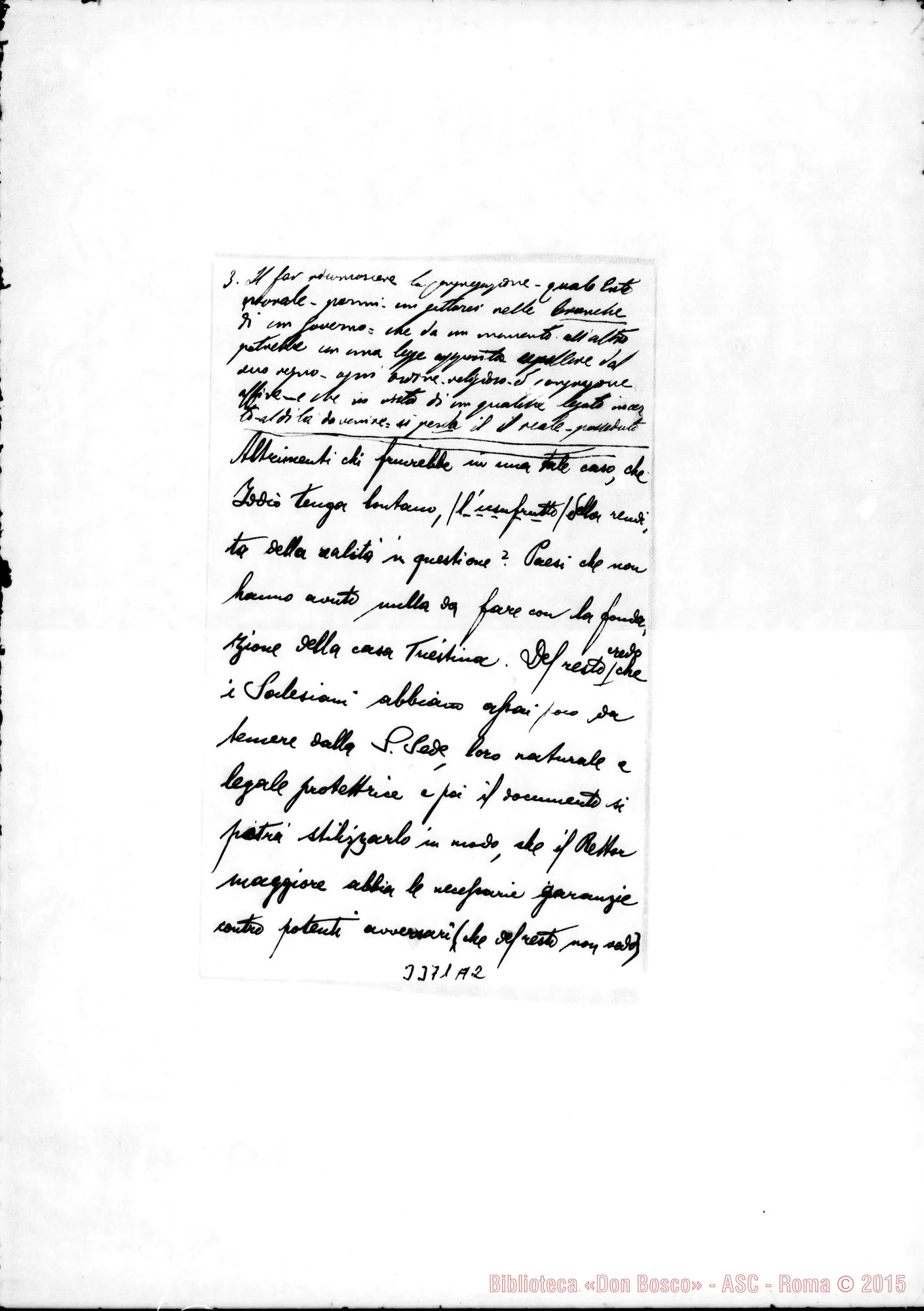 Fotogramma A 2 — Don Carlo Mecchia-Ispettore. Trieste, 21-10-1900 Autogr. Rua