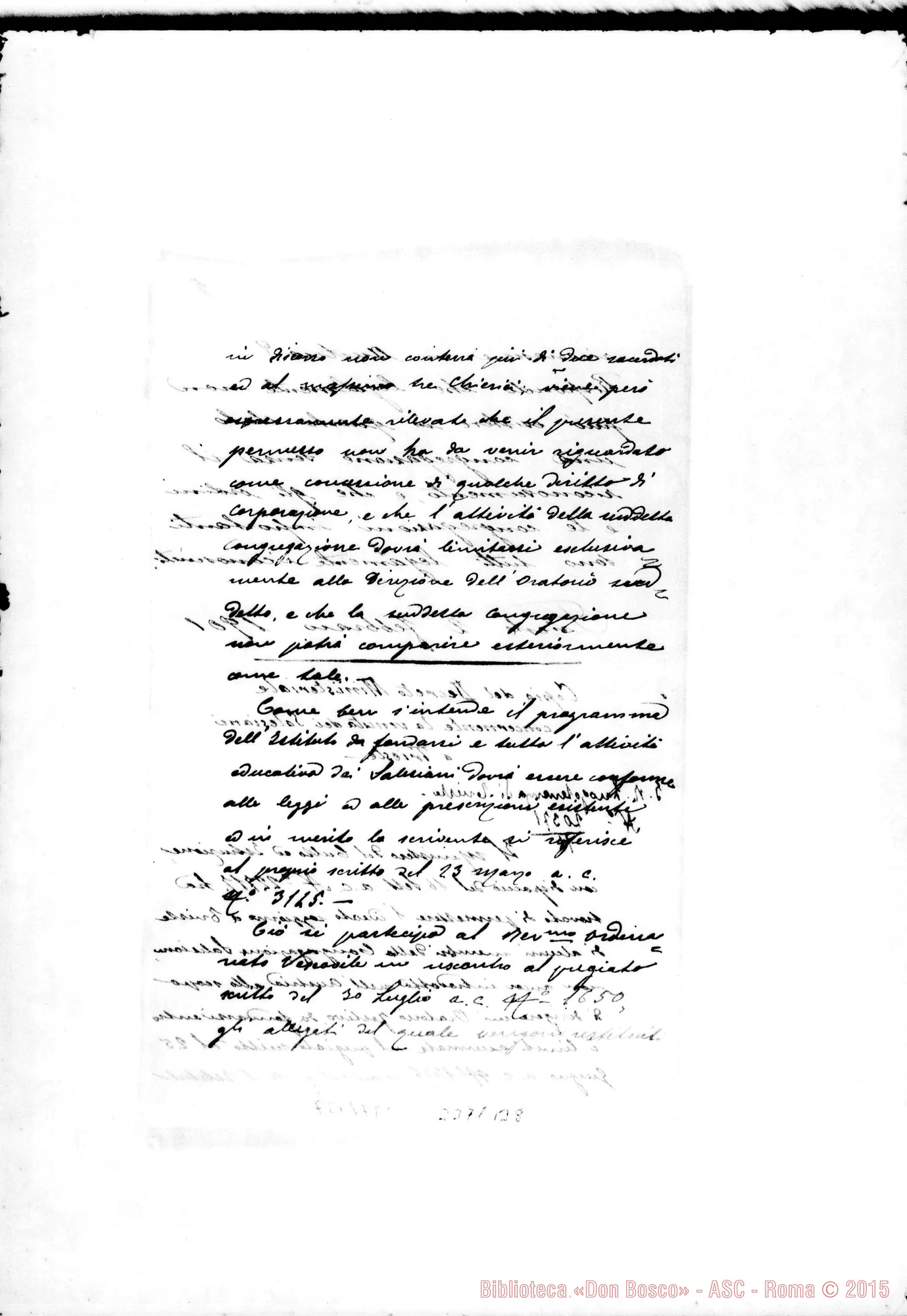 Fotogramma B 8 — Risposta dell’Avv. al questionario, il 2-02-1901