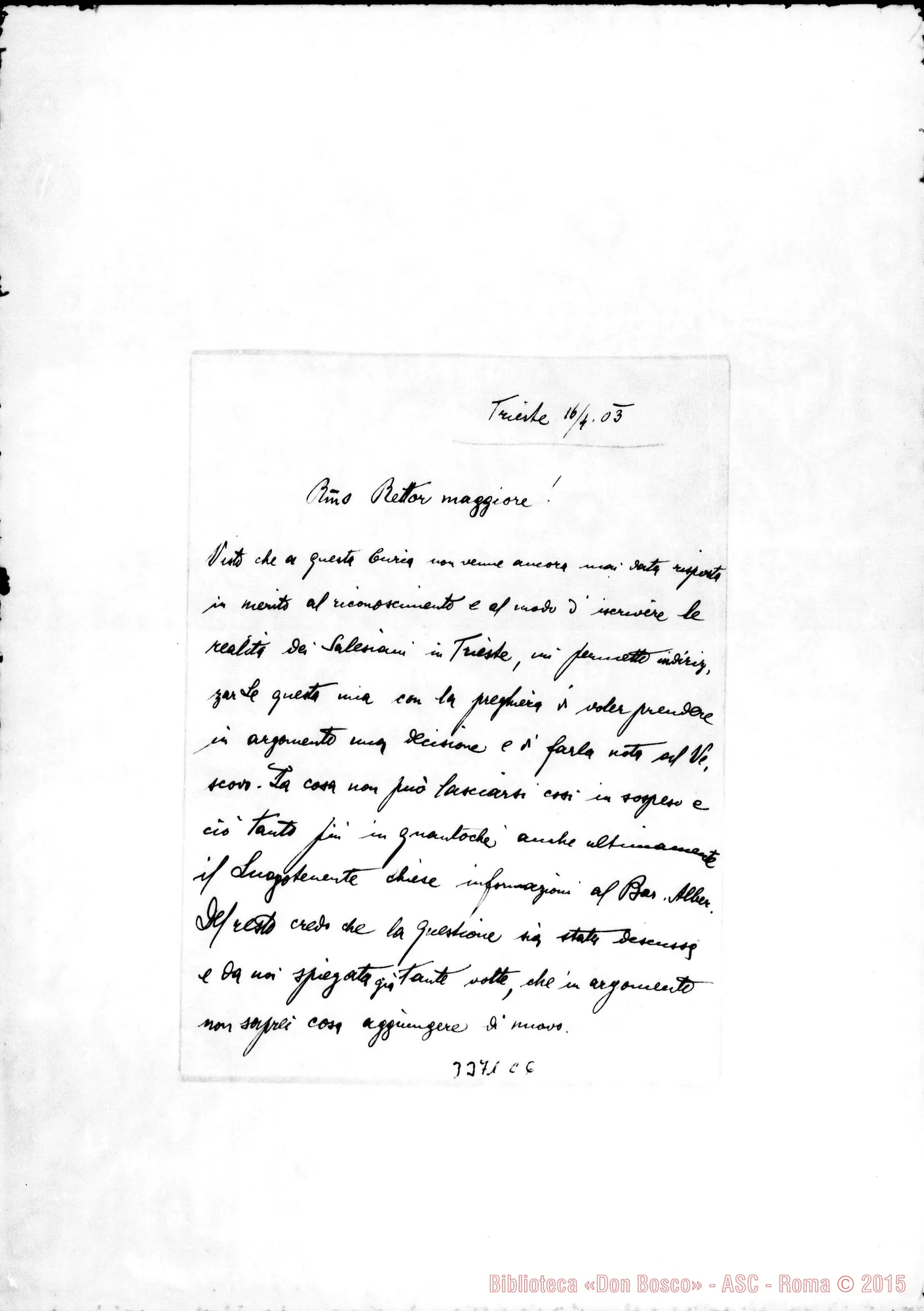 Fotogramma C 6 — Don Carlo Mecchia-Don Rua. Trieste, 16-04-1903