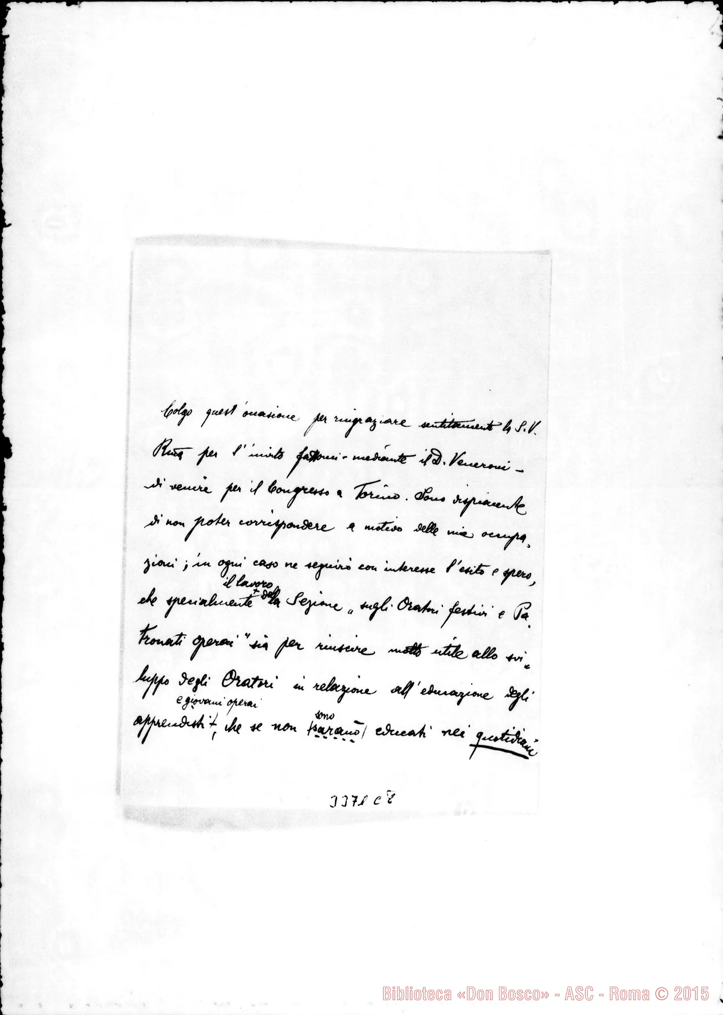 Fotogramma C 8 — Don Carlo Mecchia-Don Rua. Trieste, 16-04-1903