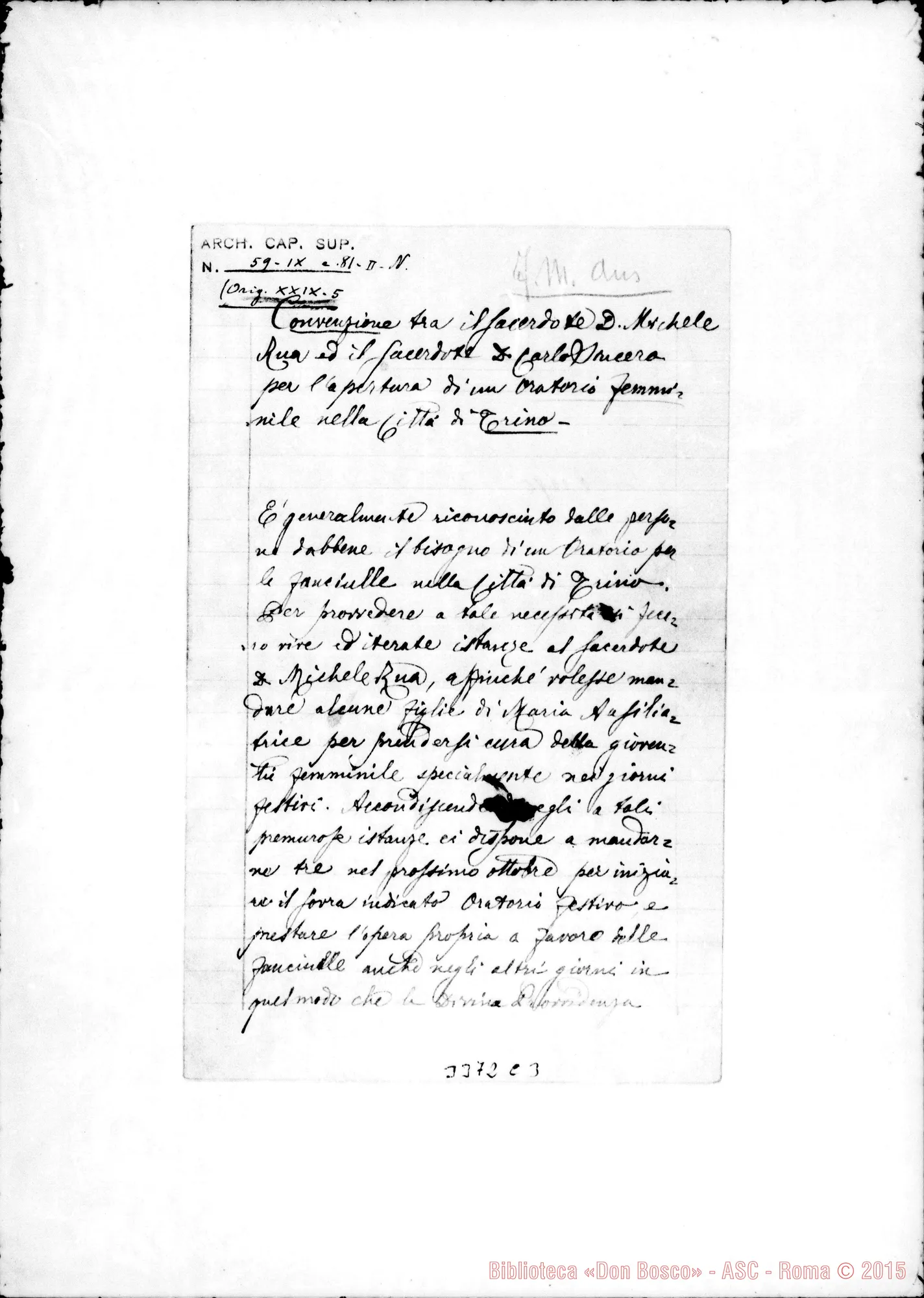 Fotogramma C 3 — Convenzione, TI-07-1891 Autogr. Rua