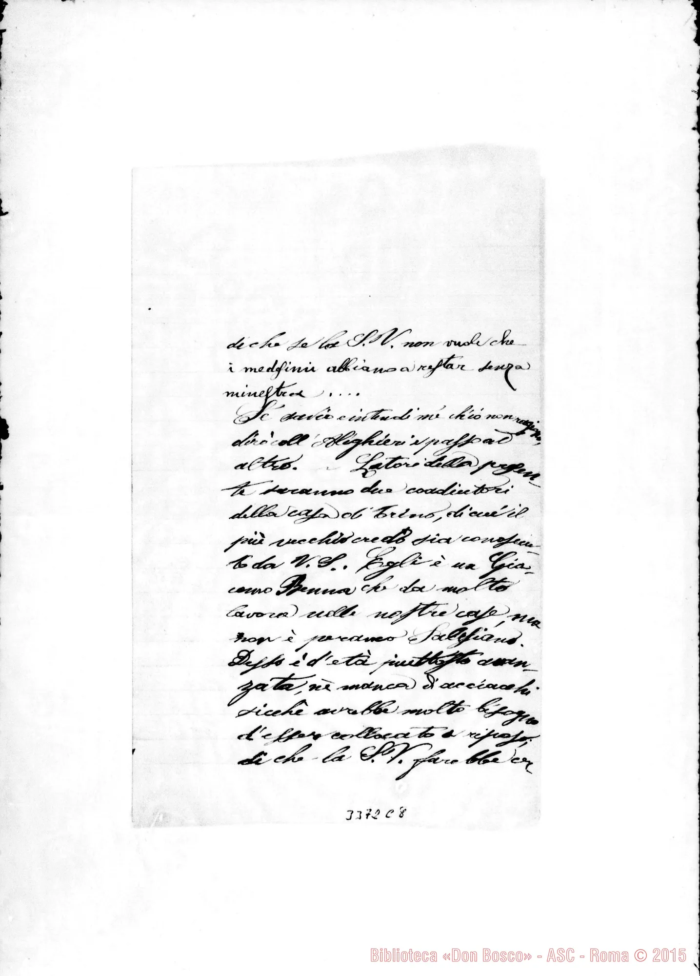 Fotogramma C 8 — Don Coppo Ernesto-Rev.mo Sig. Trino, 15-09-1895