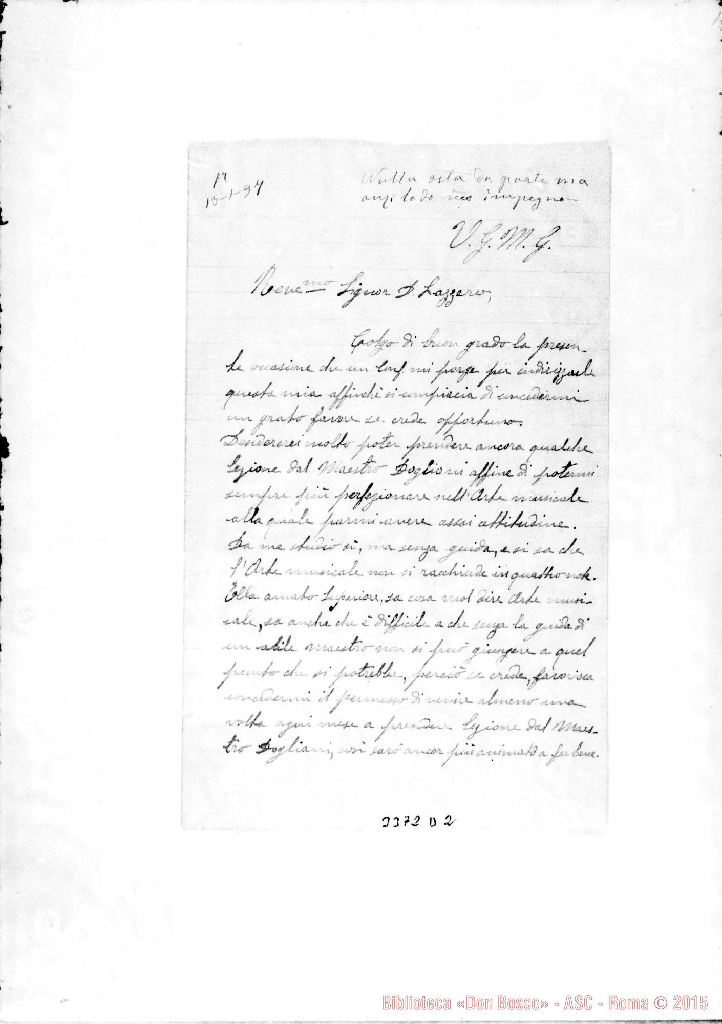 Fotogramma D 2 — Coad. Siccardi Salvatore-Don Lazzero. Trino, 12-01-1897