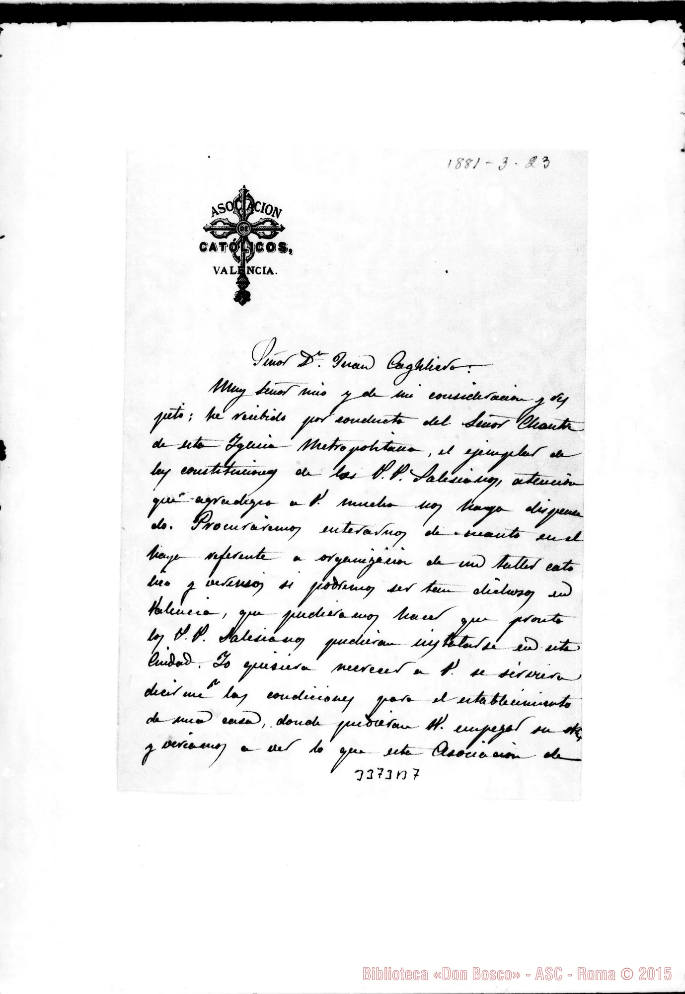 Fotogramma B 7 — Valencia-Spagna: Fernando Núñez-Don Juan Cagliero. Valencia, 23-03-1881