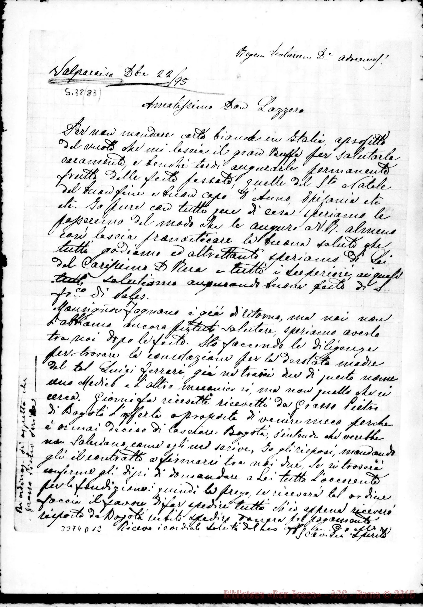Fotogramma D 12 — Don Scavini Spirito E Buffa Giov. Batt.-Don Lazzero, il 22-12-1895