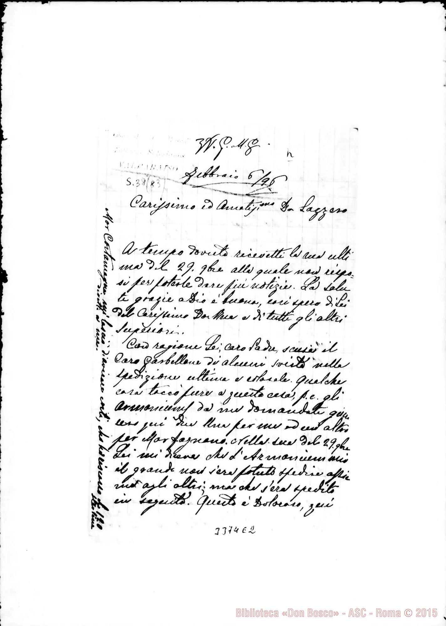 Fotogramma E 2 — Don Scavini Spirito-Don Lazzero. Valparaiso, 6-02-1896