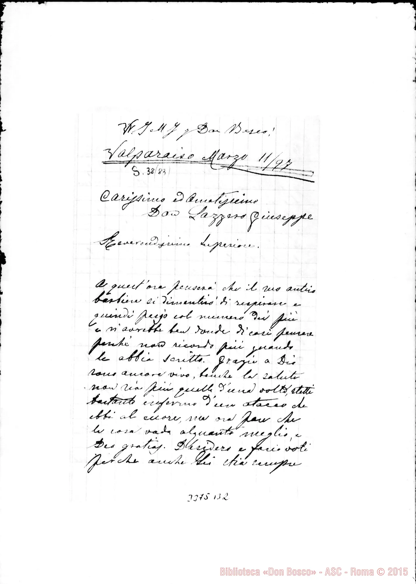 Fotogramma B 2 — Don Scavini Spirito-Don Lazzero. Valparaiso, 11-03-1897