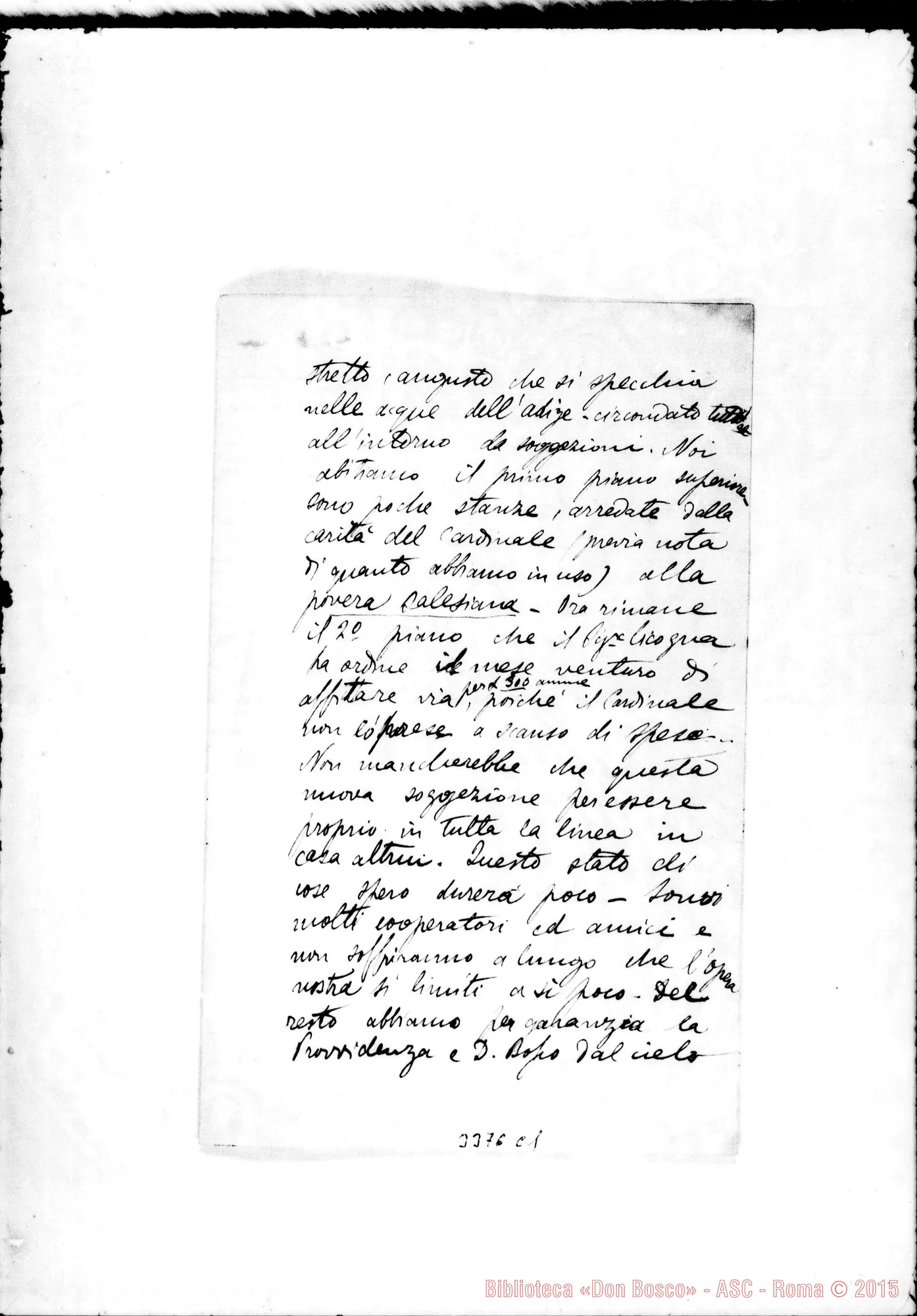 Fotogramma C 1 — Don Ciprandi-Don Rua. Verona, 26-11-1891 Autogr. Rua