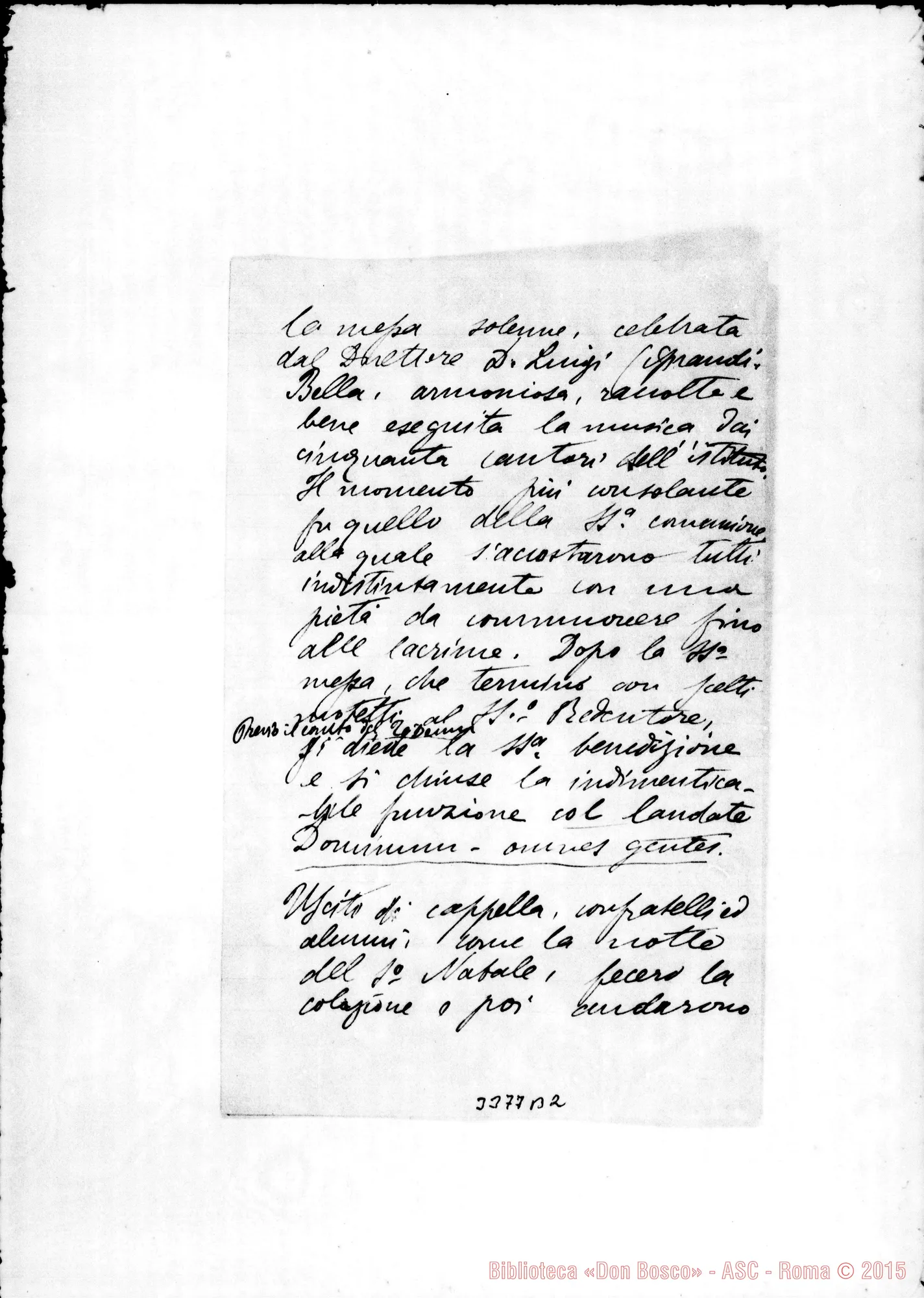 Fotogramma B 2 — Relazione