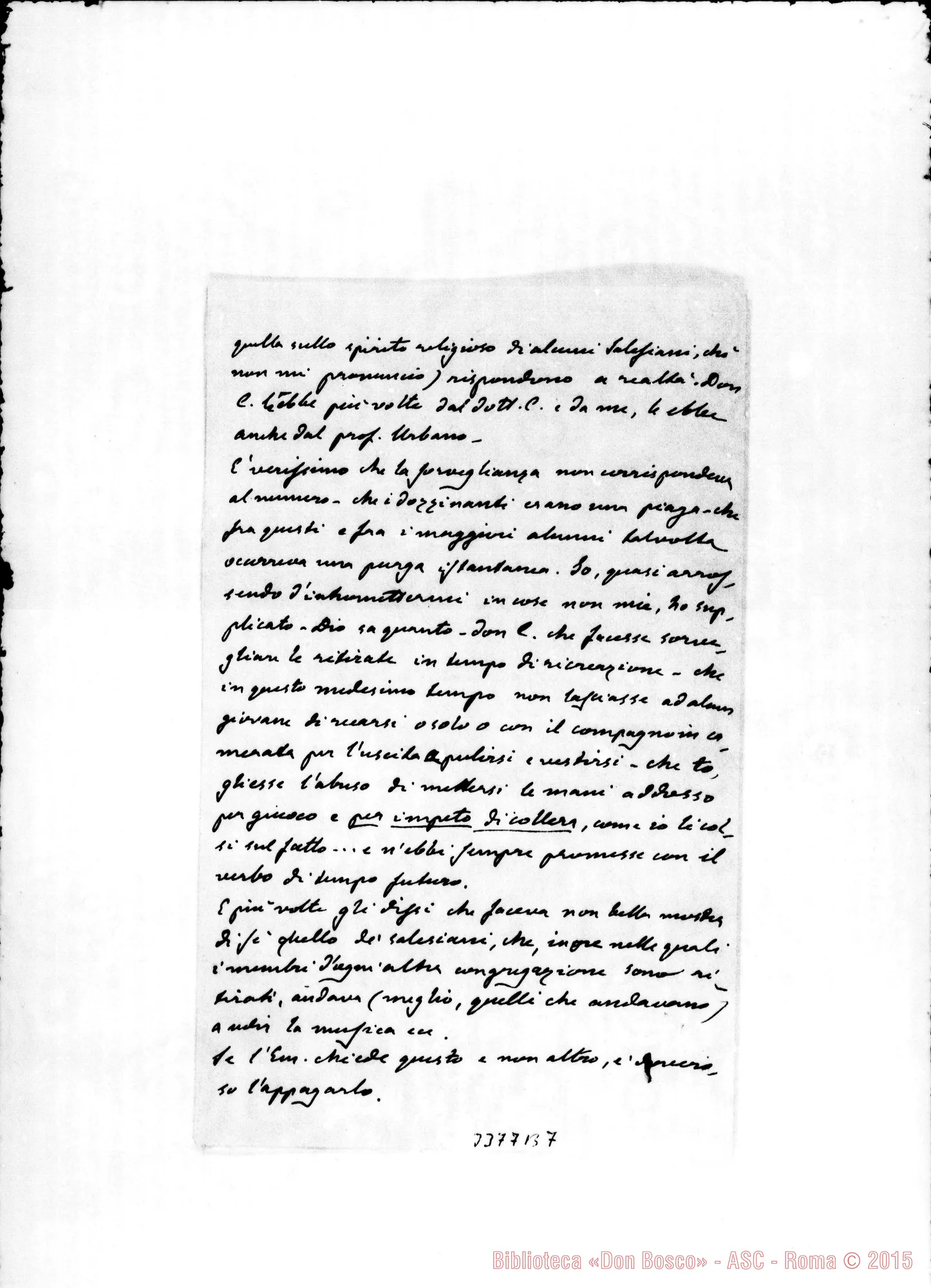 Fotogramma B 7 — Dal giornale «Verona Fedele»-Rev.do Sig. Verona, 10-10-1905