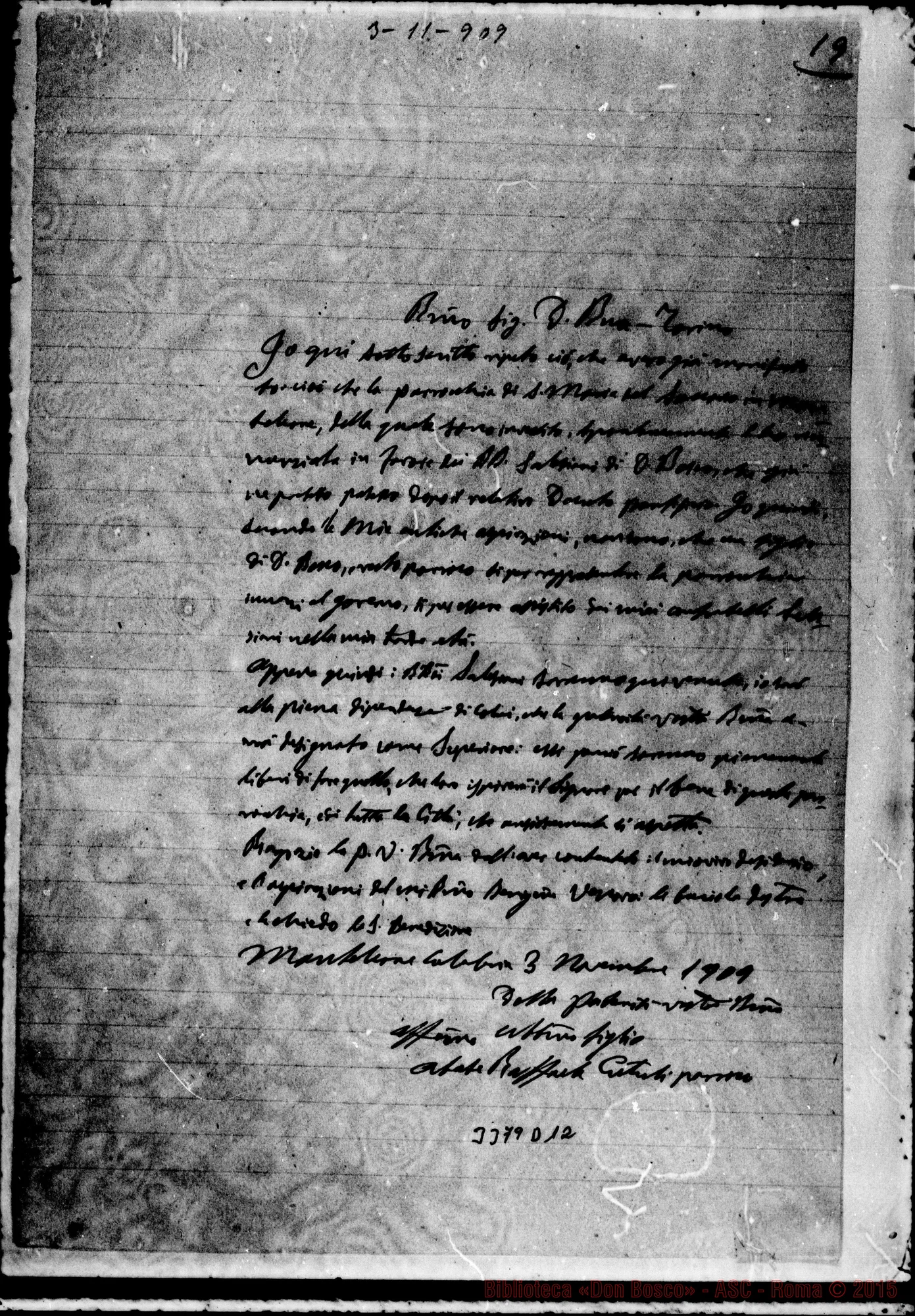 Fotogramma D 12 — Don Cutuli-Don Rua. Monteleone, 3-11-1909
