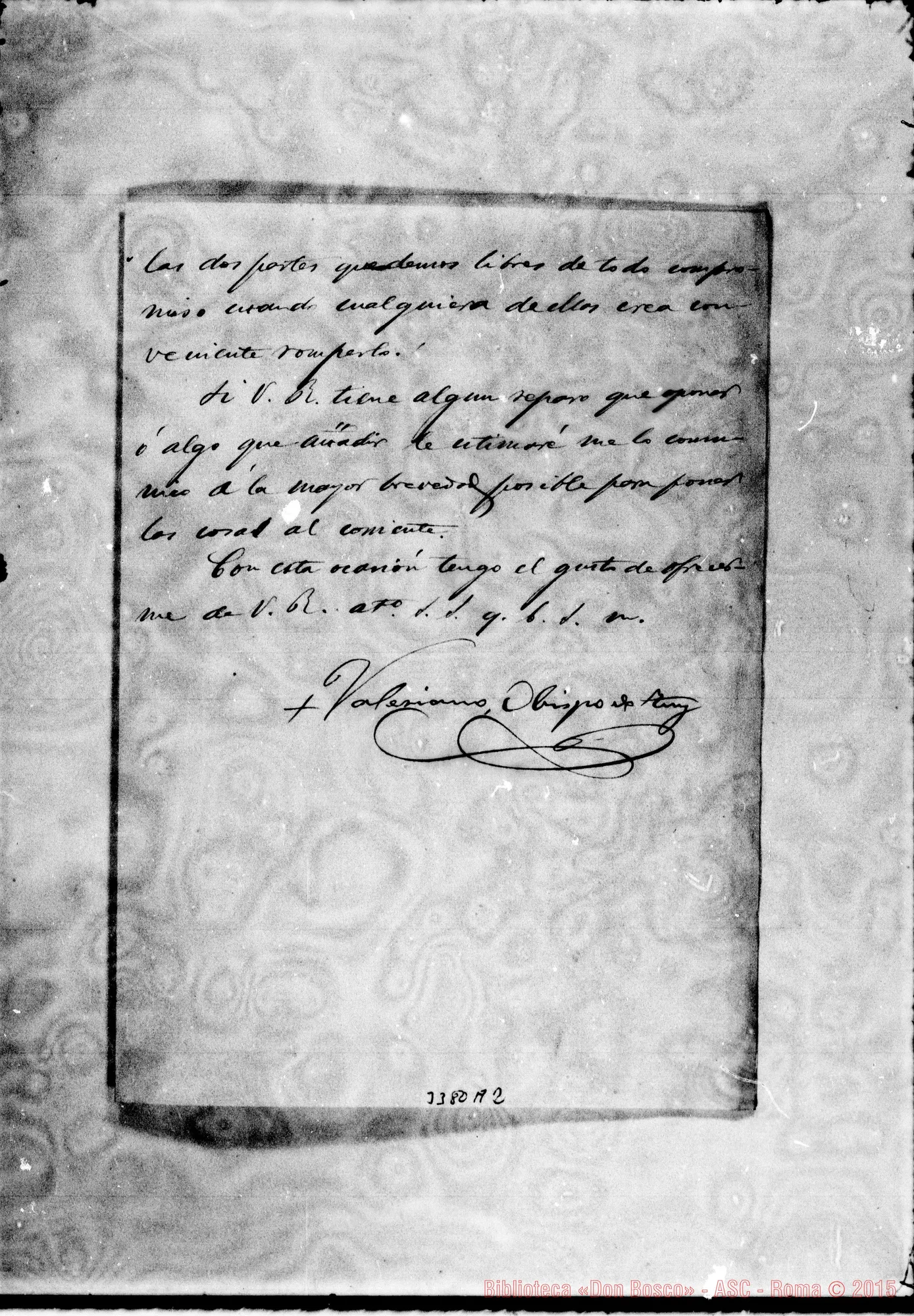 Fotogramma A 2 — Vigo: Valeriano Menéndez y Conde, vesc. di Tuy-Don Rua, il 16-04-1901