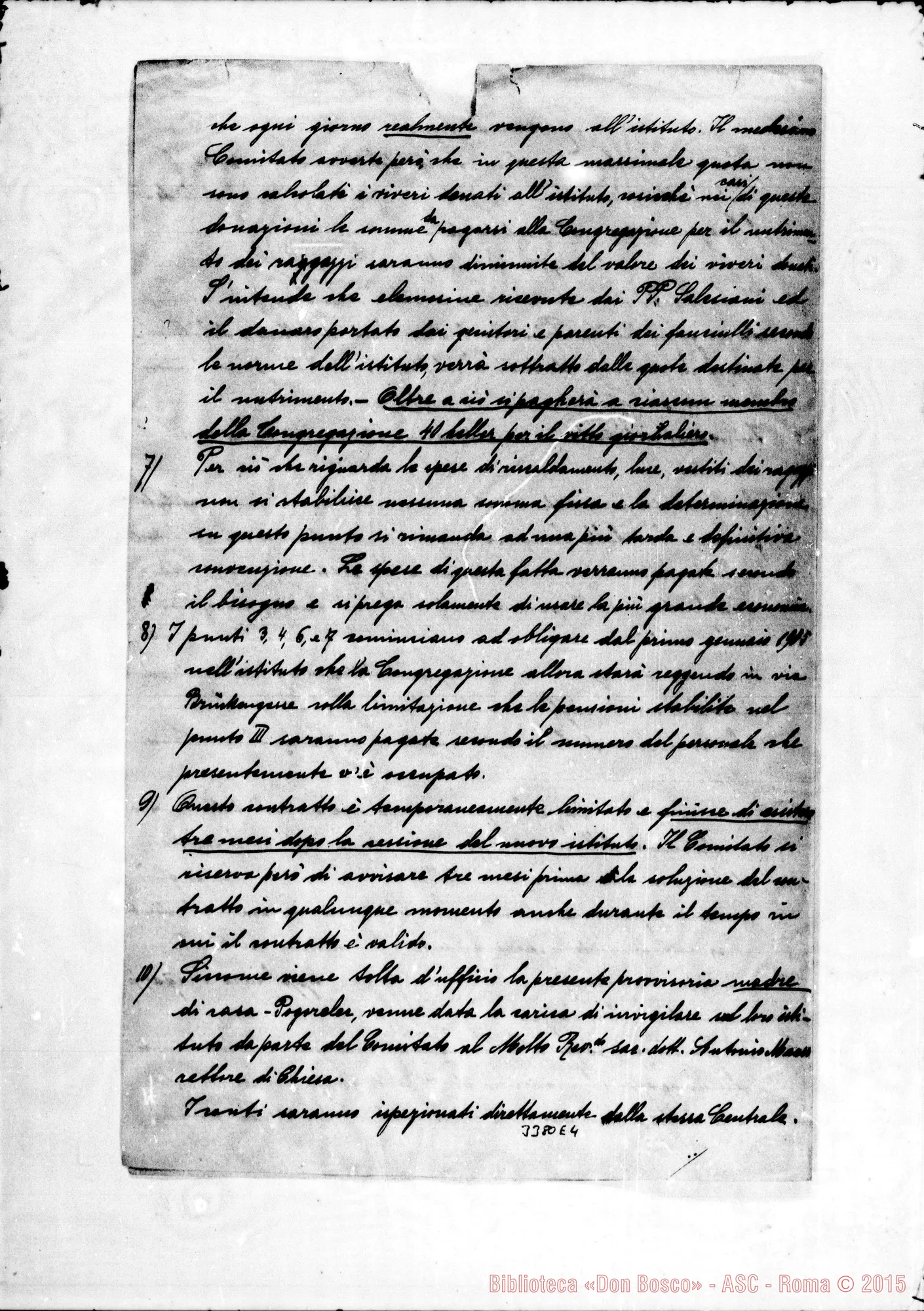Fotogramma E 4 — Dr. Principe Lichtenstein-Rev.do Sig. Traduzione di lettera, s.d.
