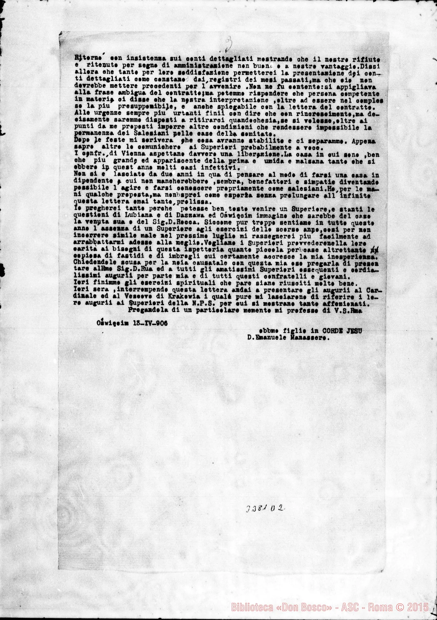 Fotogramma D 2 — Don Emanuele Manassero-Don Rinaldi, il 13-06-1906 Copia