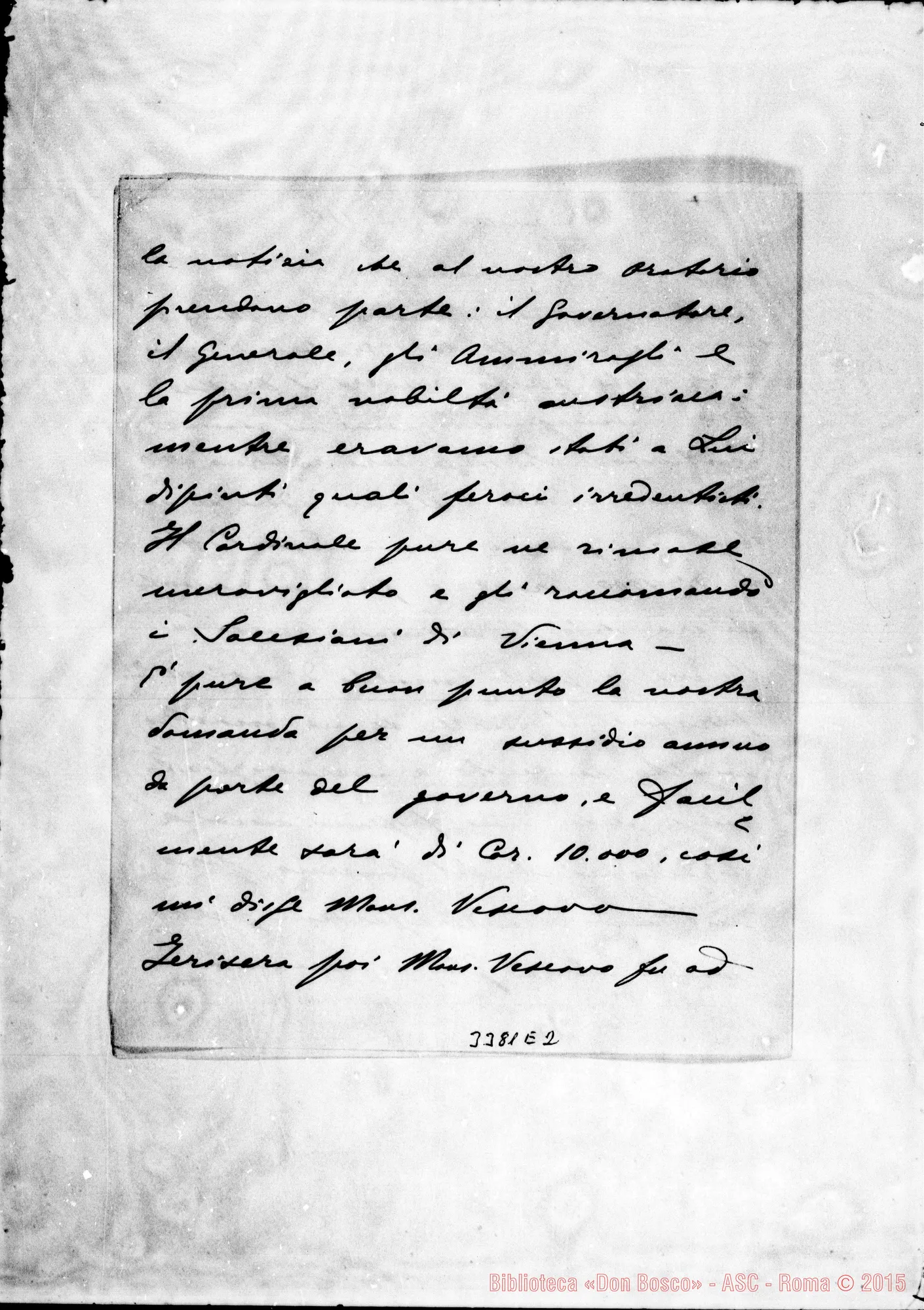 Fotogramma E 2 — Don Rubino Michelangelo-Don Gusmano. Trieste, 28-02-1910