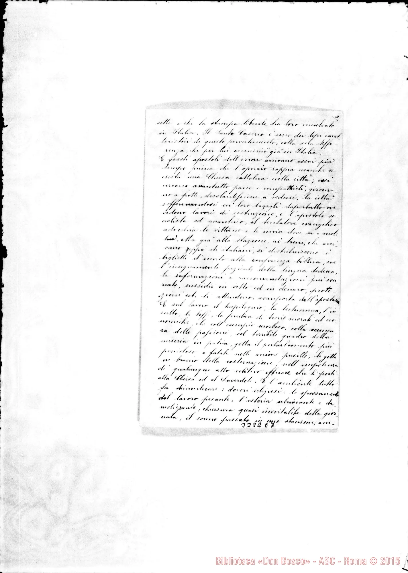 Fotogramma E 7 — Mansueto P.-Ill.mo Sig. Senza data