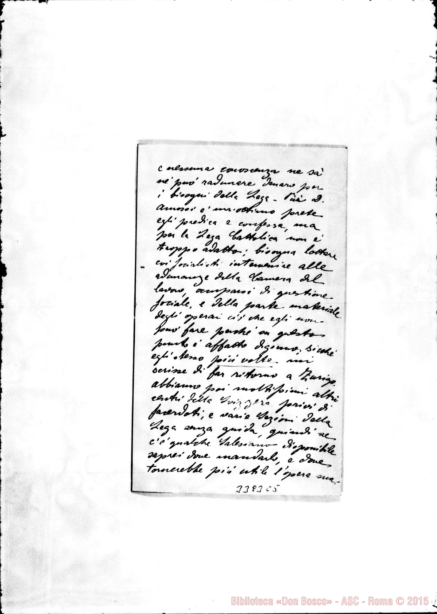 Fotogramma C 5 — Don Giuseppe Luraghi-Sig. San Pietro di Porlezza, 4-03-1898