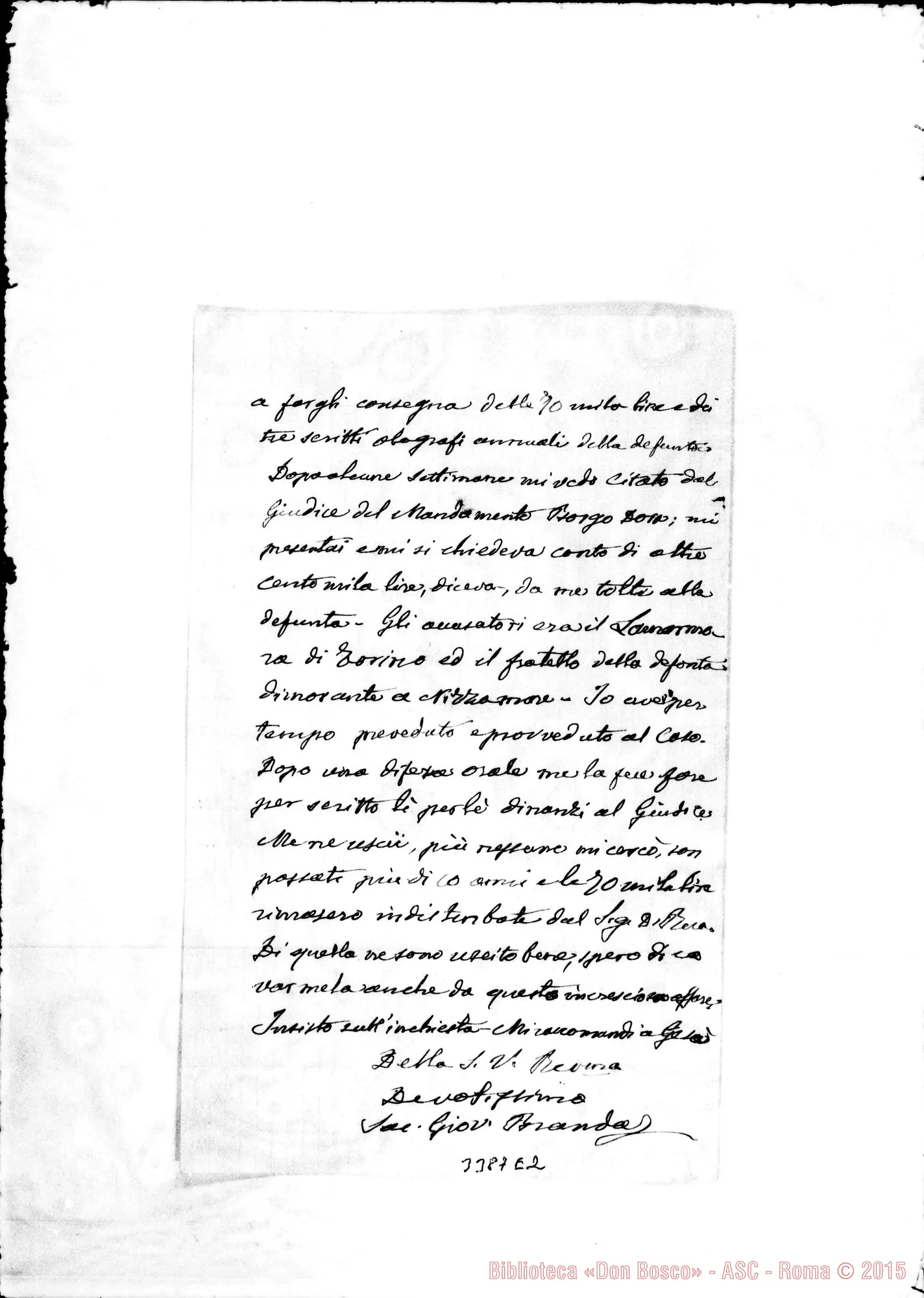 Fotogramma E 2 — Don Giovanni Branda-Don Rinaldi Filippo. Zurigo, 28-06-1905