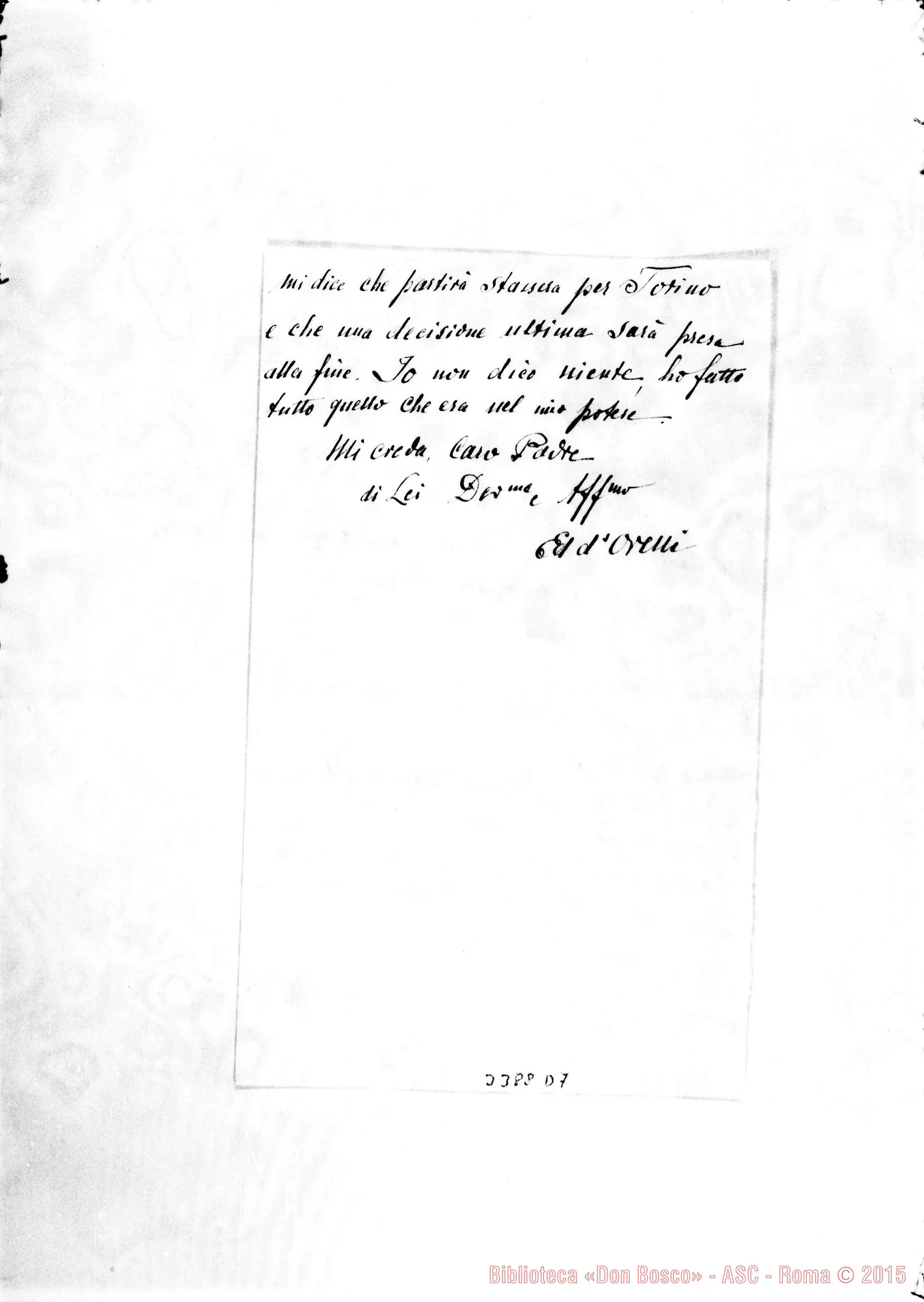 Fotogramma D 7 — Edoardo D’Orelli-Caro Padre. Zurigo, 23-06-1907