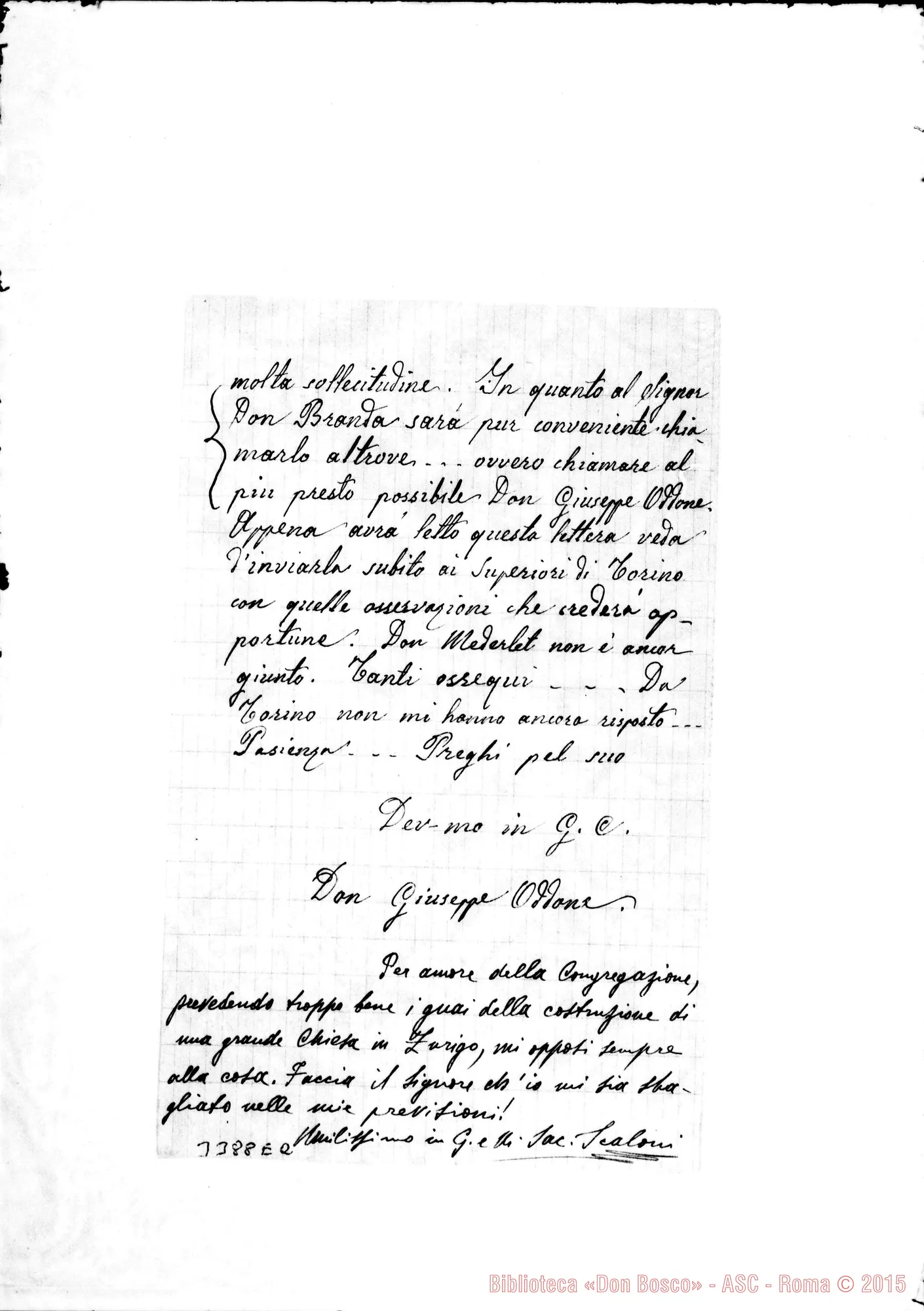 Fotogramma E 2 — Don Oddone-Ispettore. Zurigo, 21-08-1907