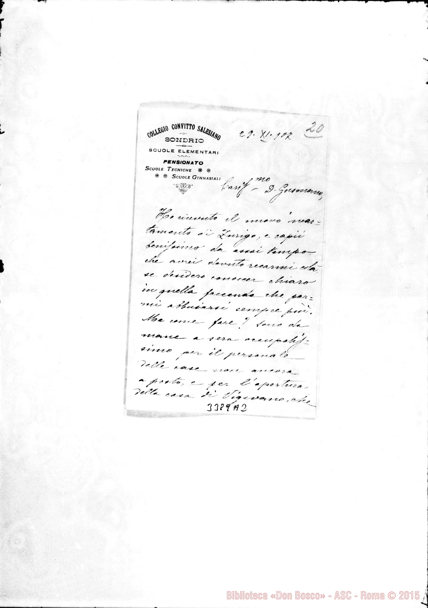 Fotogramma A 2 — Don Lorenzo Saluzzo-Don Gusmano. Sondrio, 22-09-1907