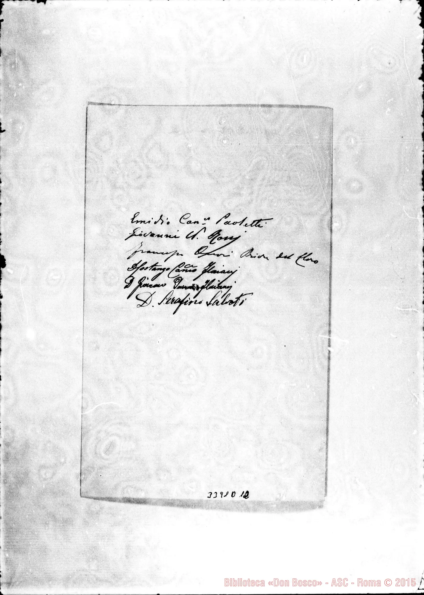 Fotogramma D 12 — Commissione-Don Rua. Ascoli, 27-07-1908