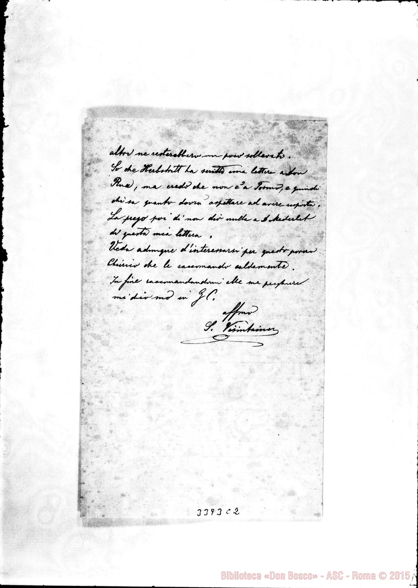 Fotogramma C 2 — Don Simone Visintainer-Don Durando. Ascona, 24-02-1900