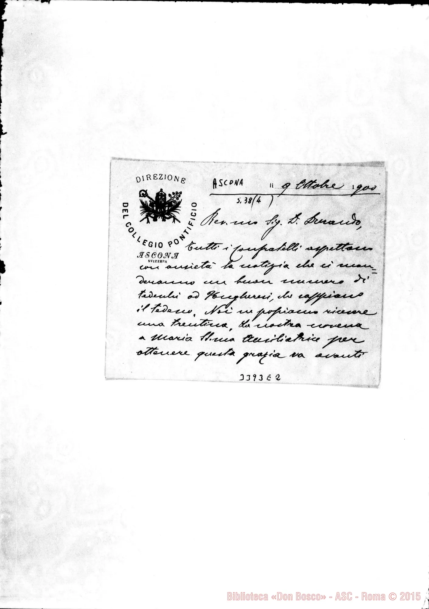 Fotogramma E 2 — Don Giov. Mellano-Don Durando. Ascona, 9-10-1900