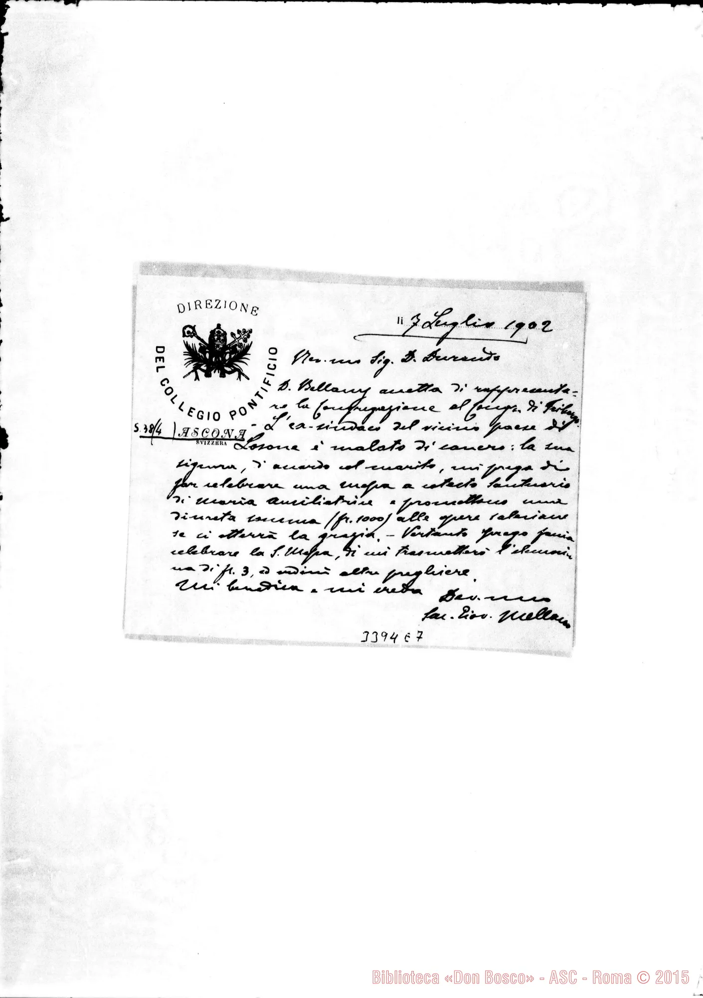 Fotogramma E 7 — Don Giov. Mellano-Don Durando. Ascona, 7-07-1902