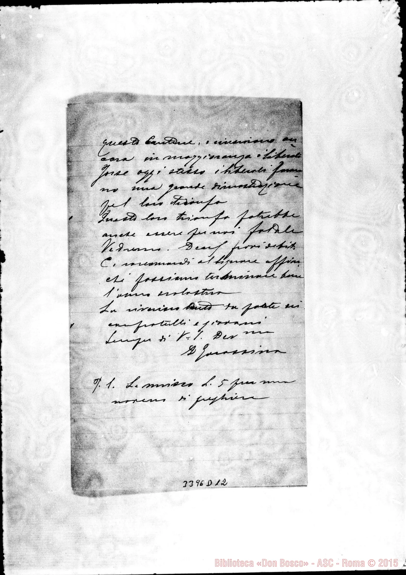 Fotogramma D 12 — Don Garassino-Don Durando. Balerna, 9-03-1897