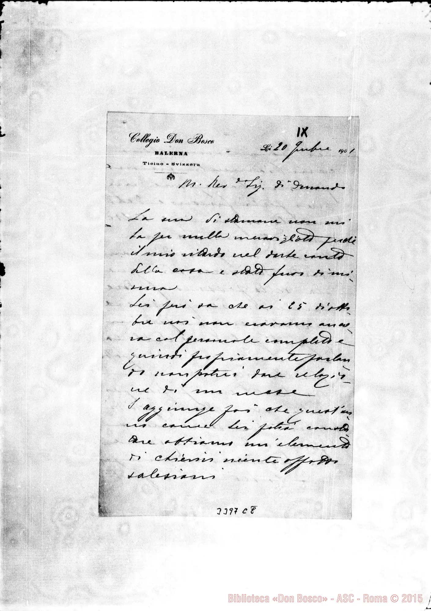 Fotogramma C 8 — Don Garassino-Don Durando. Balerna, 20-11-1901
