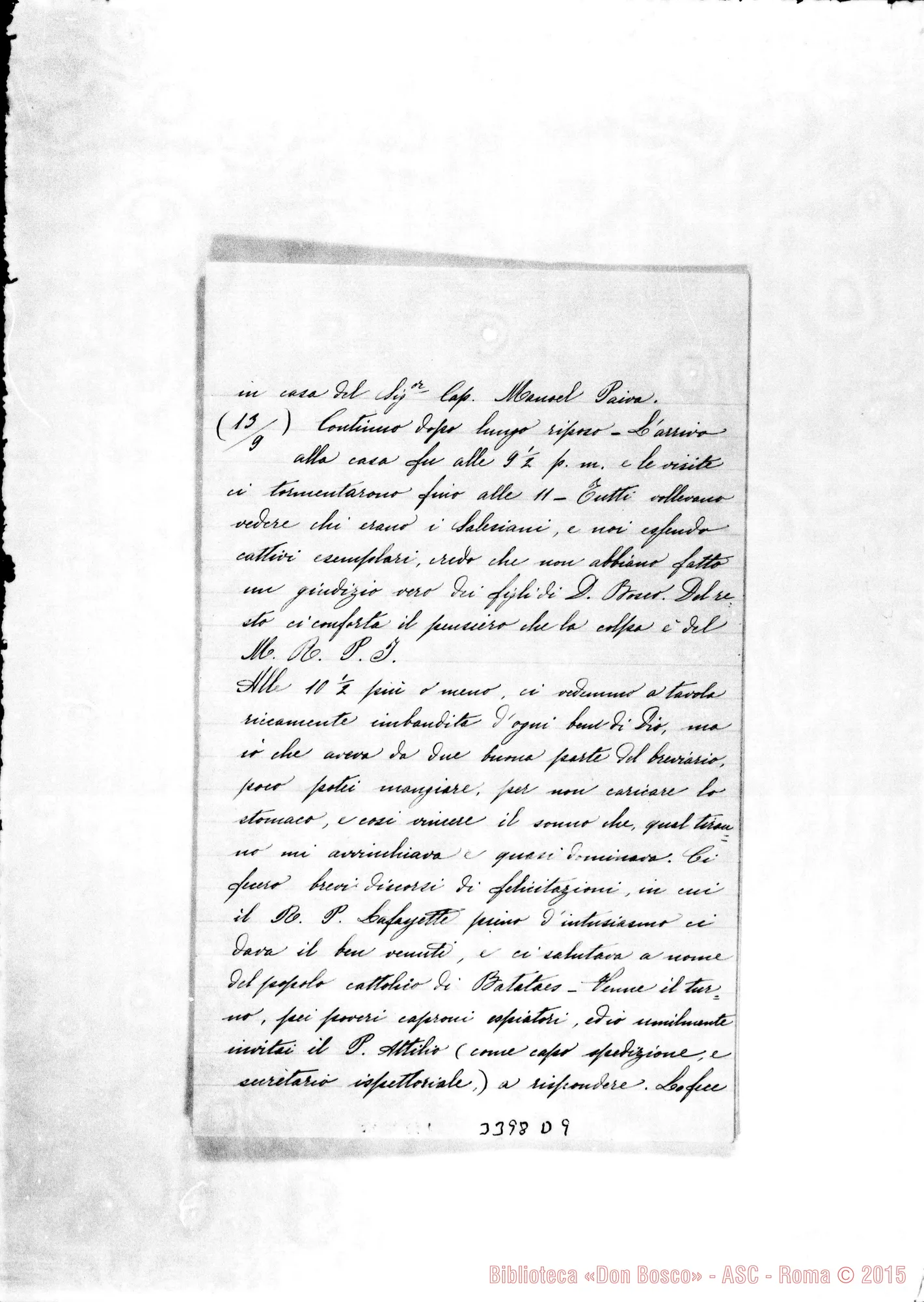 Fotogramma D 9 — Batataes: Fascicolo con copie di lettere attaccate. 1903