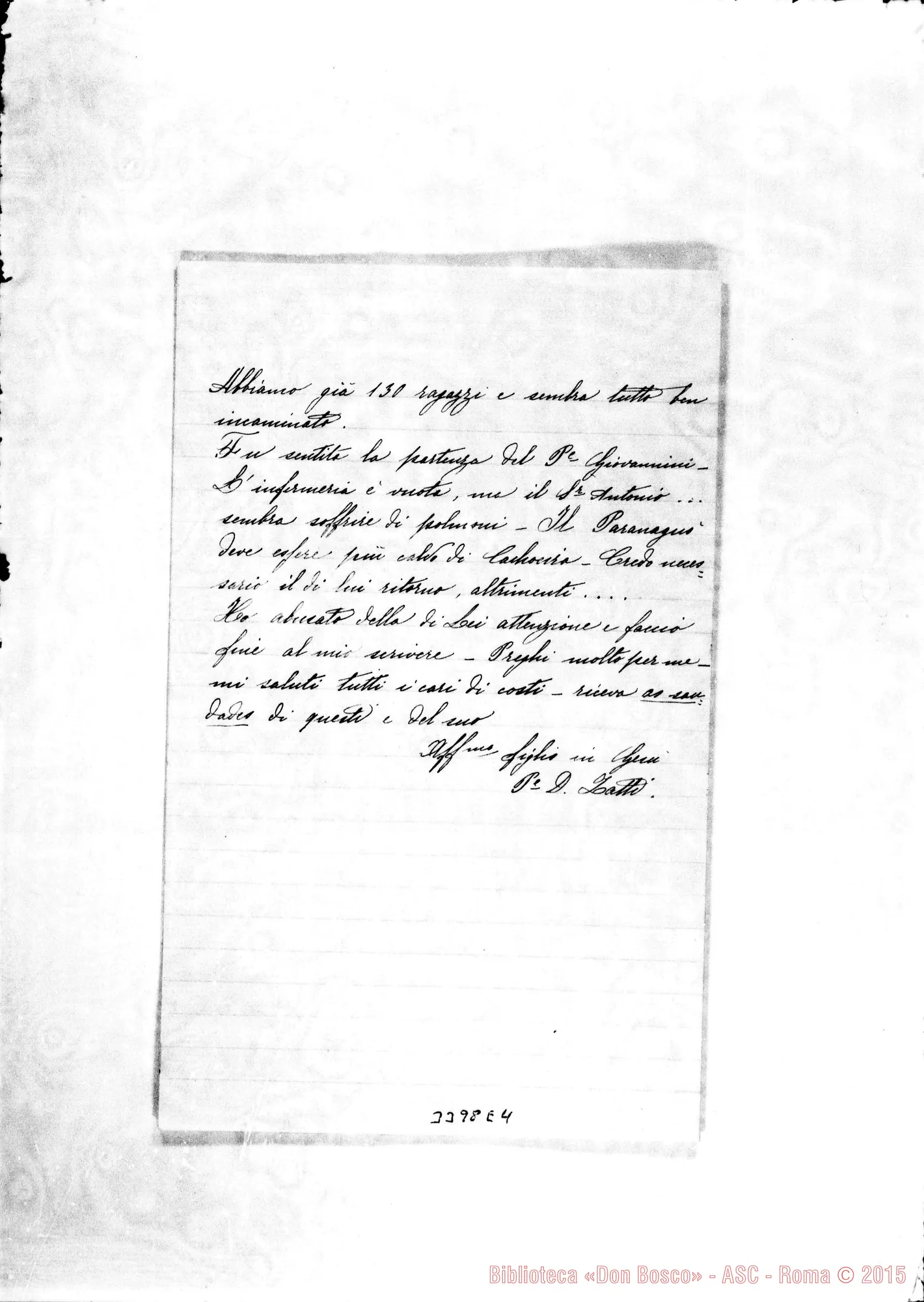 Fotogramma E 4 — Batataes: Fascicolo con copie di lettere attaccate. 1903