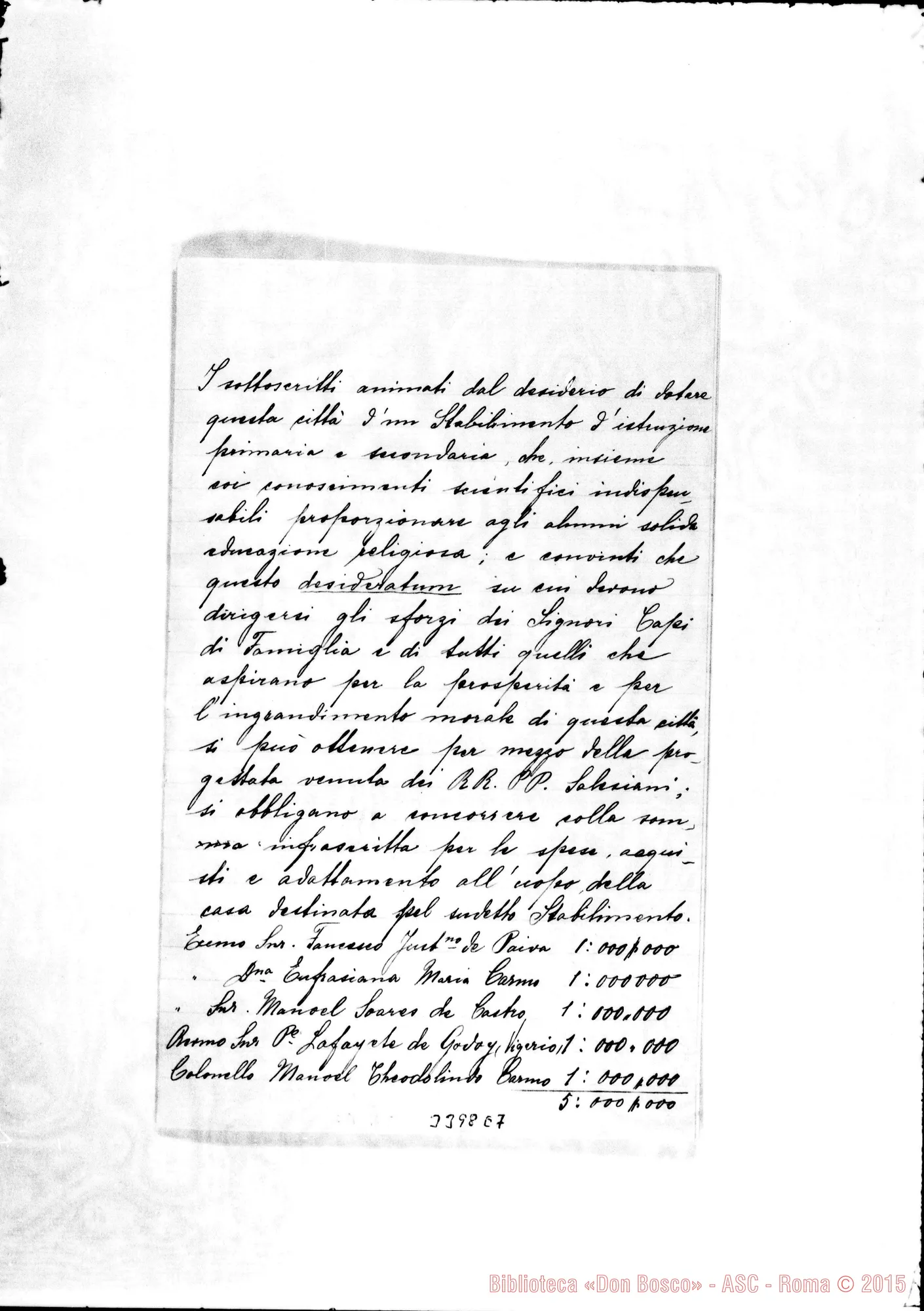 Fotogramma E 7 — Batataes: Fascicolo con copie di lettere attaccate. 1903