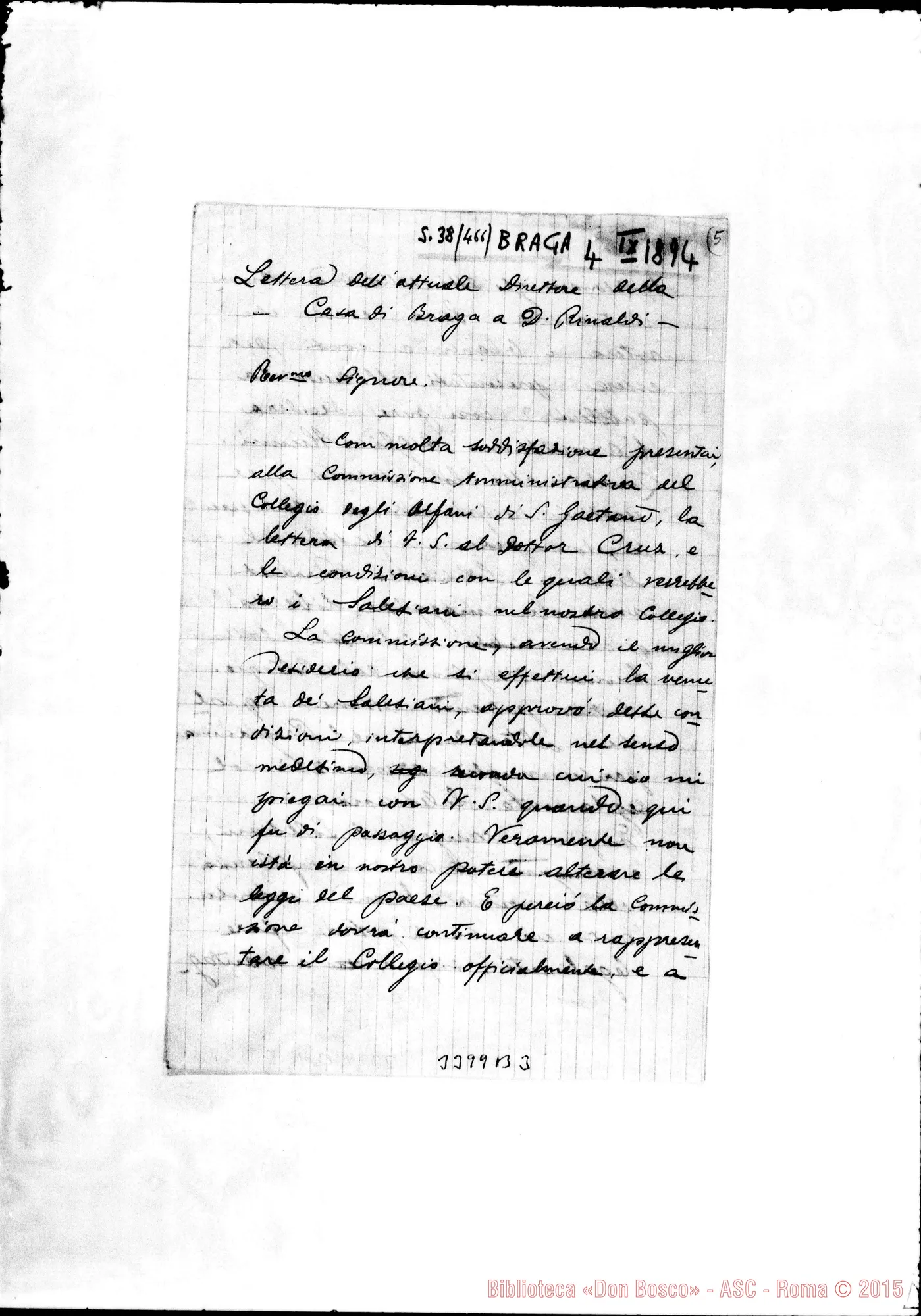 Fotogramma B 3 — Antonio Brandao-Don Rinaldi. Braga, 4-09-1894. Copia