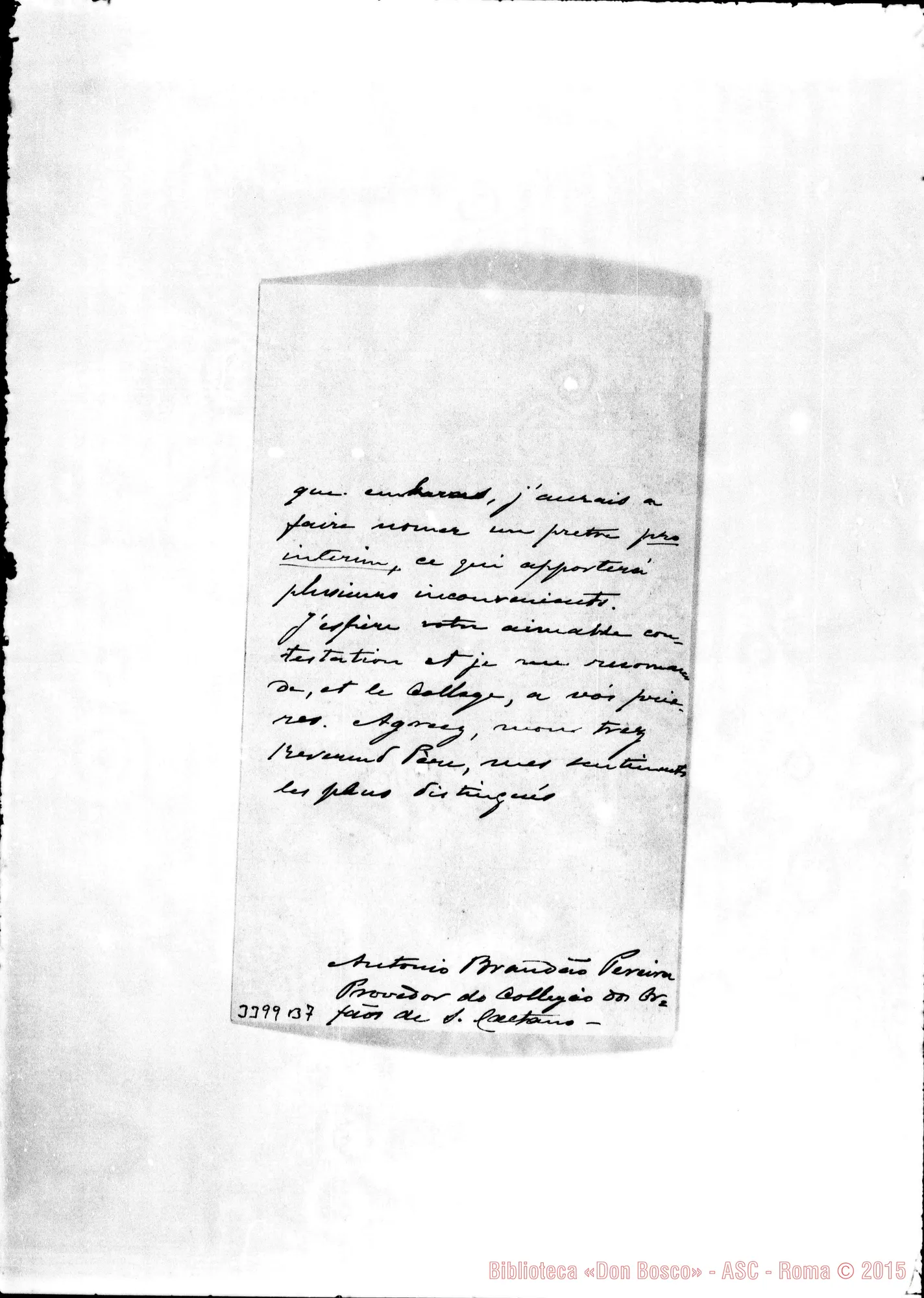 Fotogramma B 7 — Don Antonio Brandao-Révérend Pére. Braga, 4-10-1894