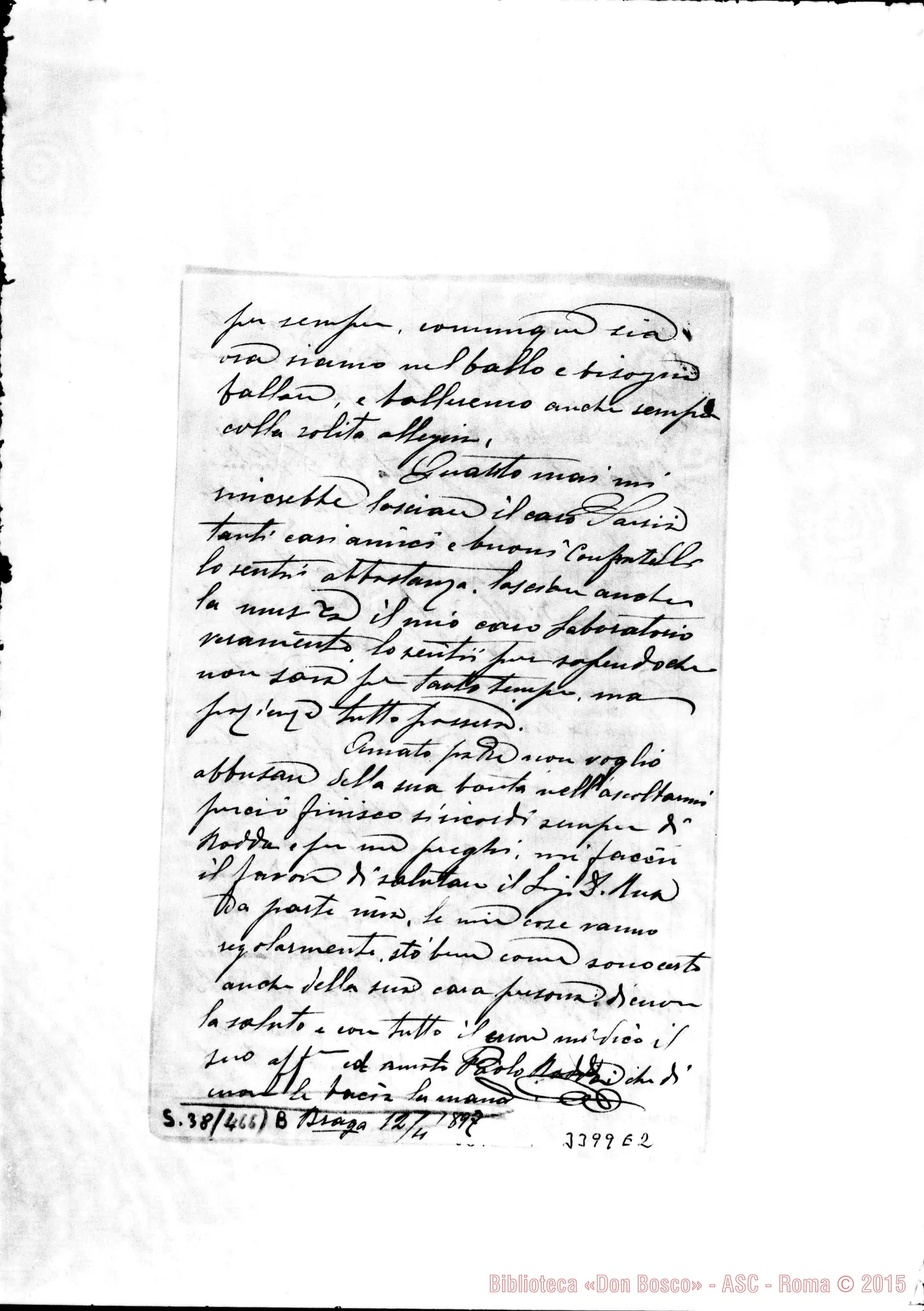 Fotogramma E 2 — Paolo R.-Amato Padre. Braga, 12-04-1897