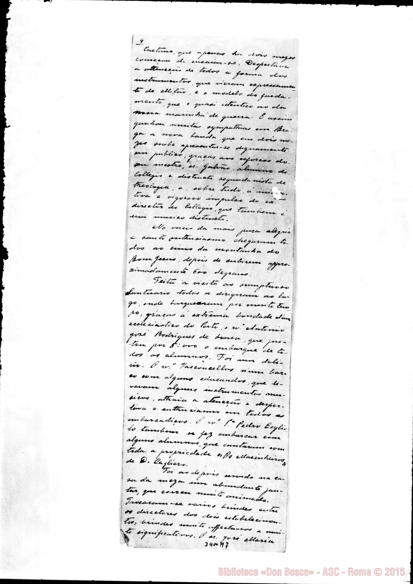 Fotogramma A 7 — Don Antonio José Gomes-Don Rua. Braga, 15-08-1895